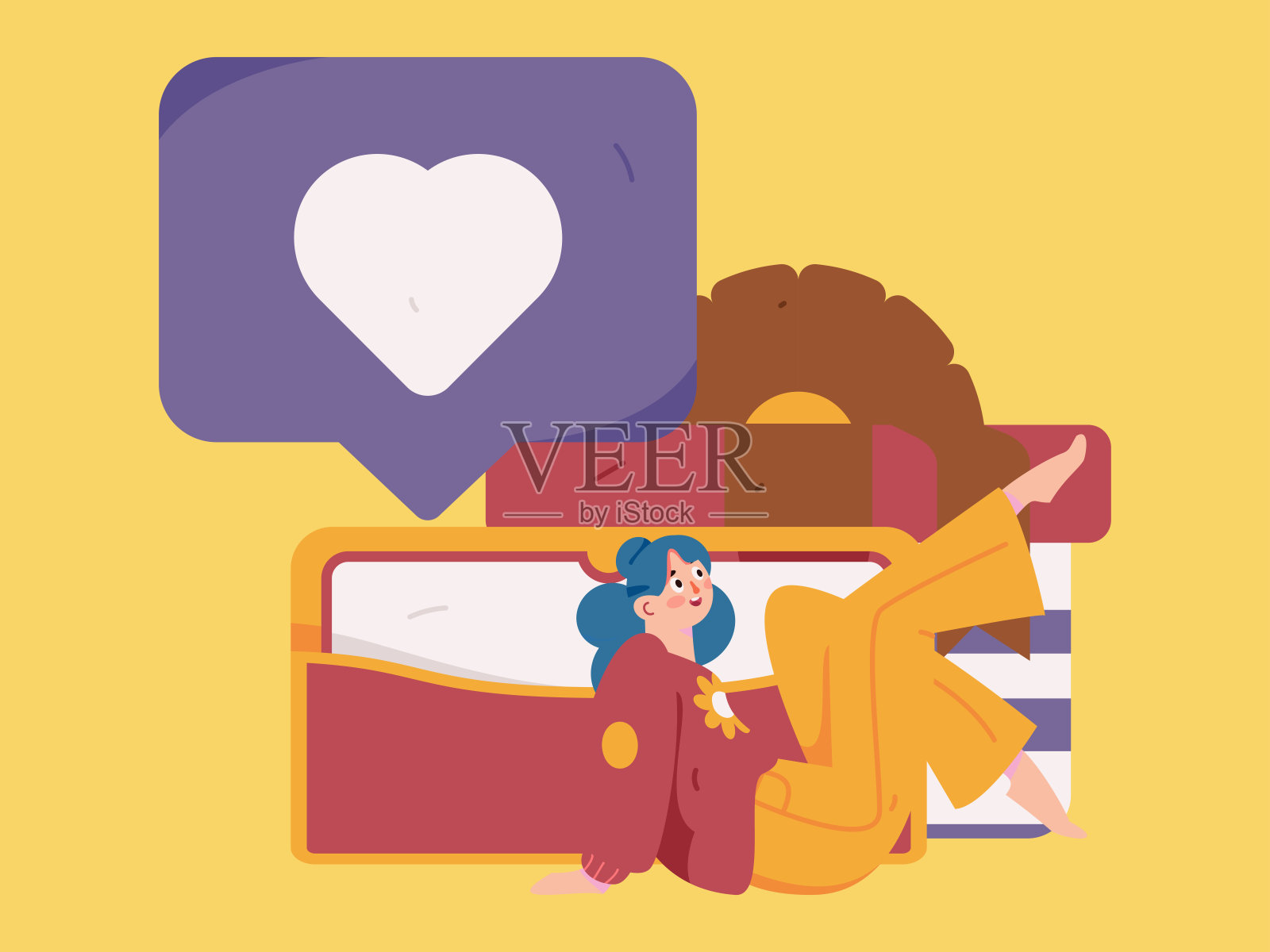 邀请朋友帮助获得红包的好处矢量平面字符插图插画图片素材