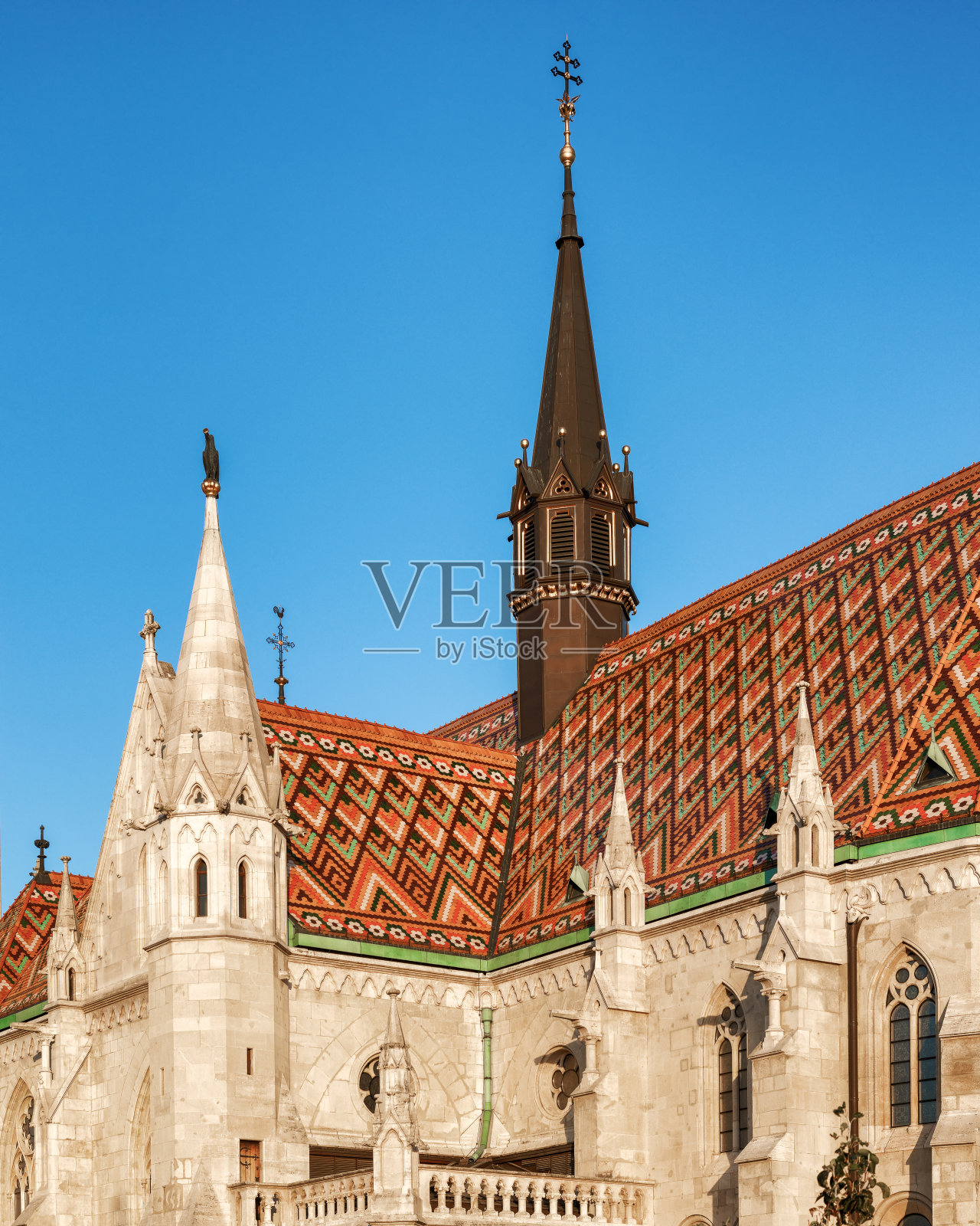 匈牙利布达佩斯的马蒂亚斯教堂照片摄影图片
