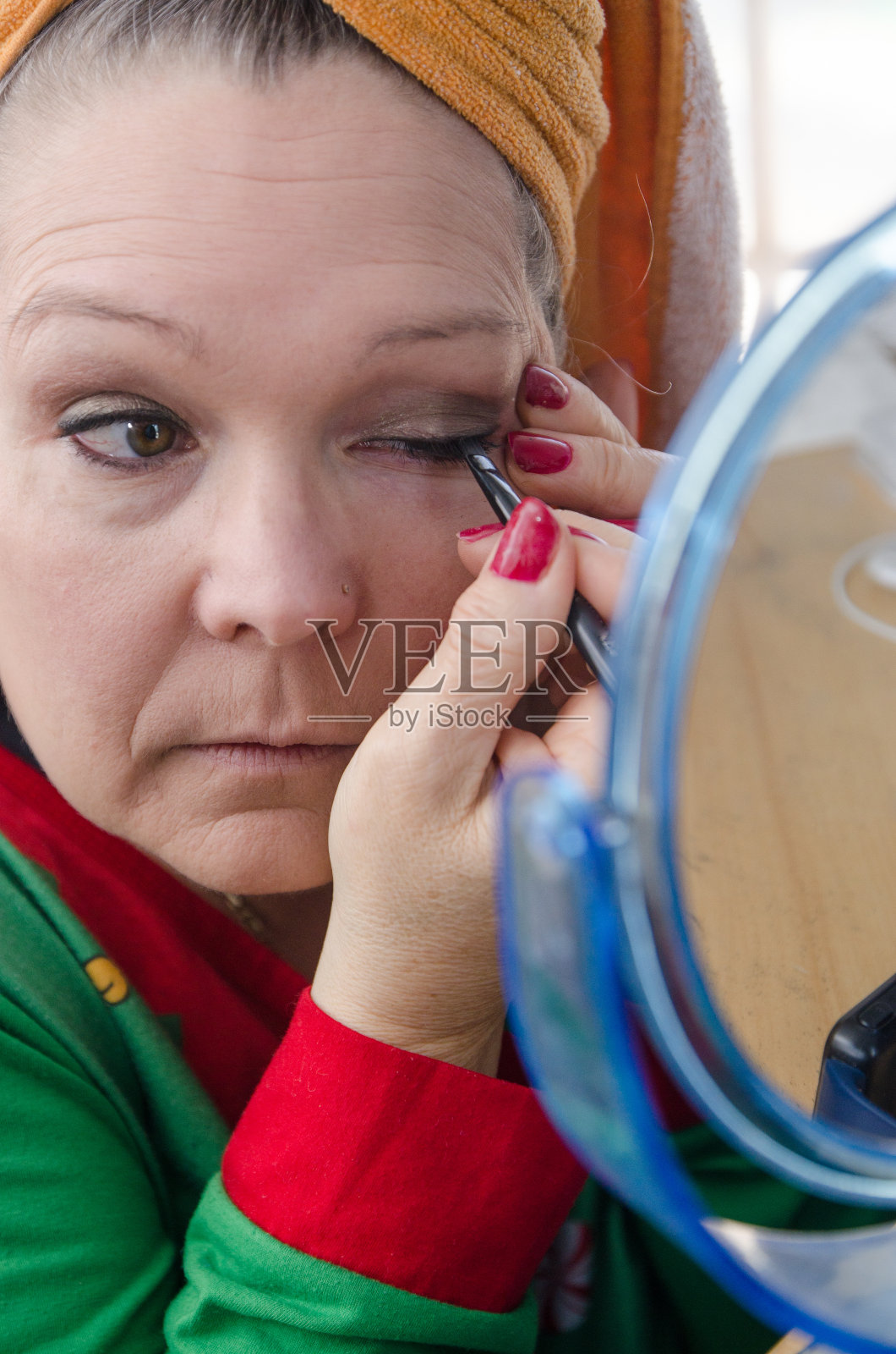 成熟女人化妆照片摄影图片