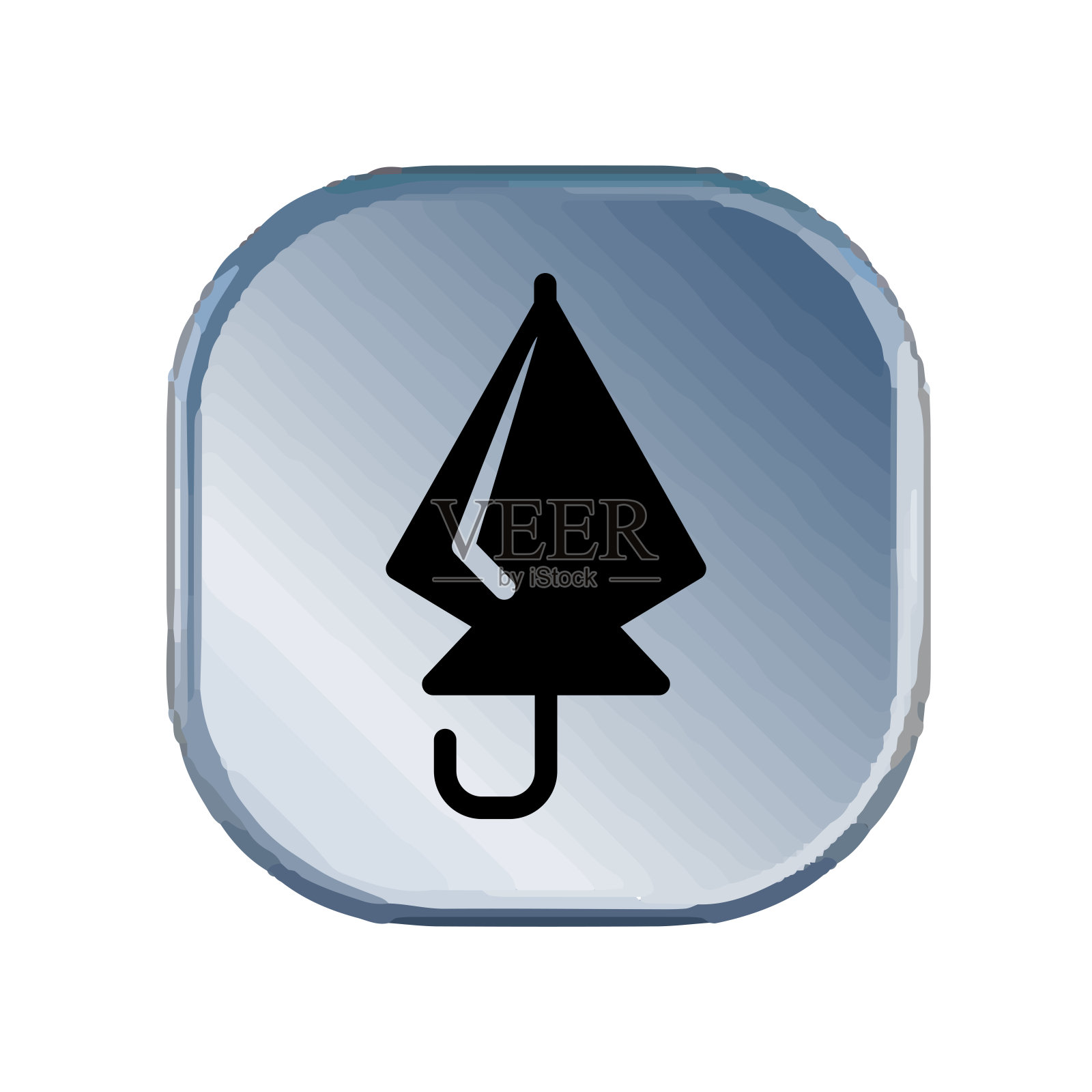 插图矢量图形的伞图标模板插画图片素材