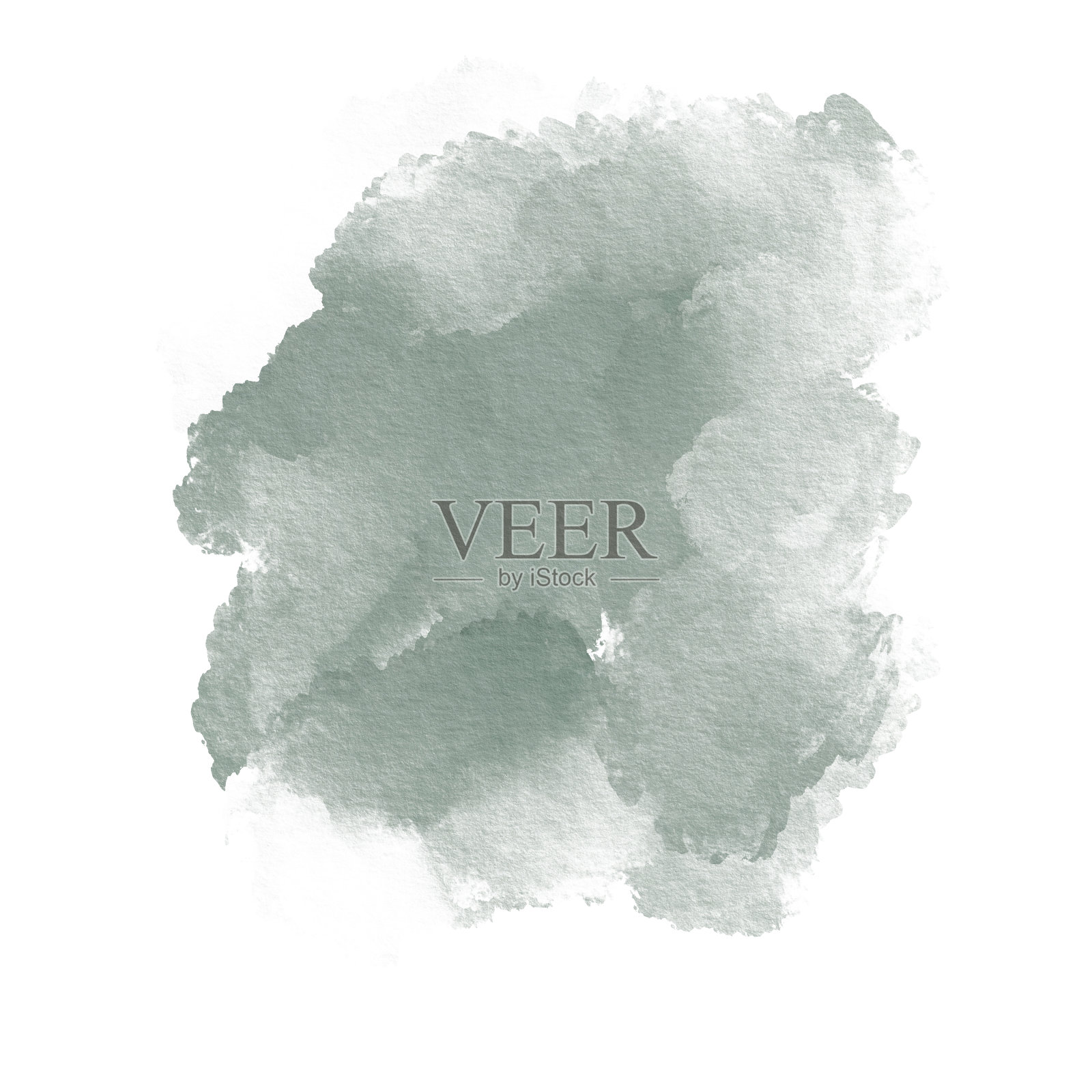 抽象水彩画鼠尾草叶颜色静态点白色背景的明信片，网站，邀请函，传单，包装产品，图案，任何组成。插画图片素材