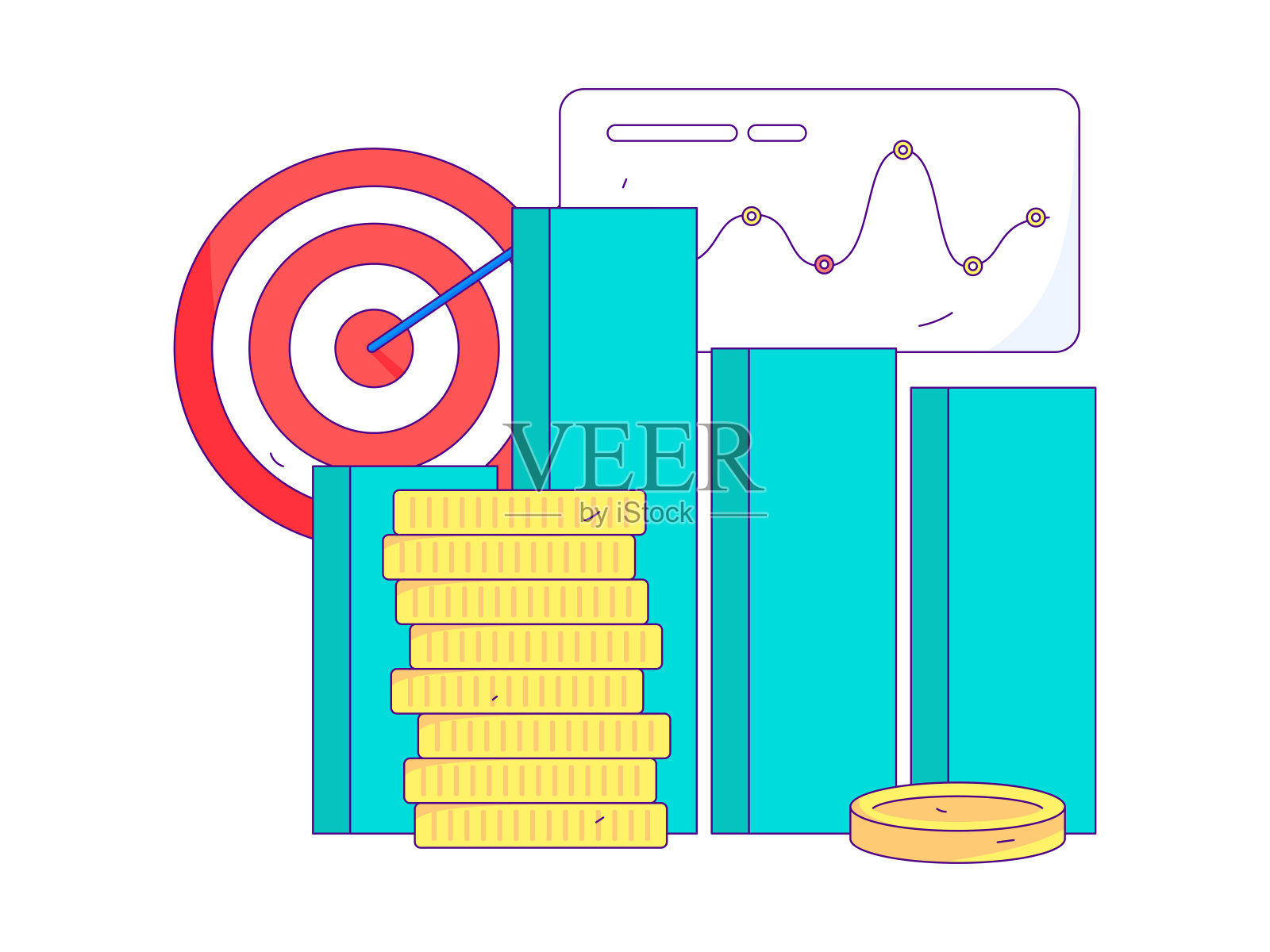 营销策划企业人物平面矢量概念操作手绘插图插画图片素材