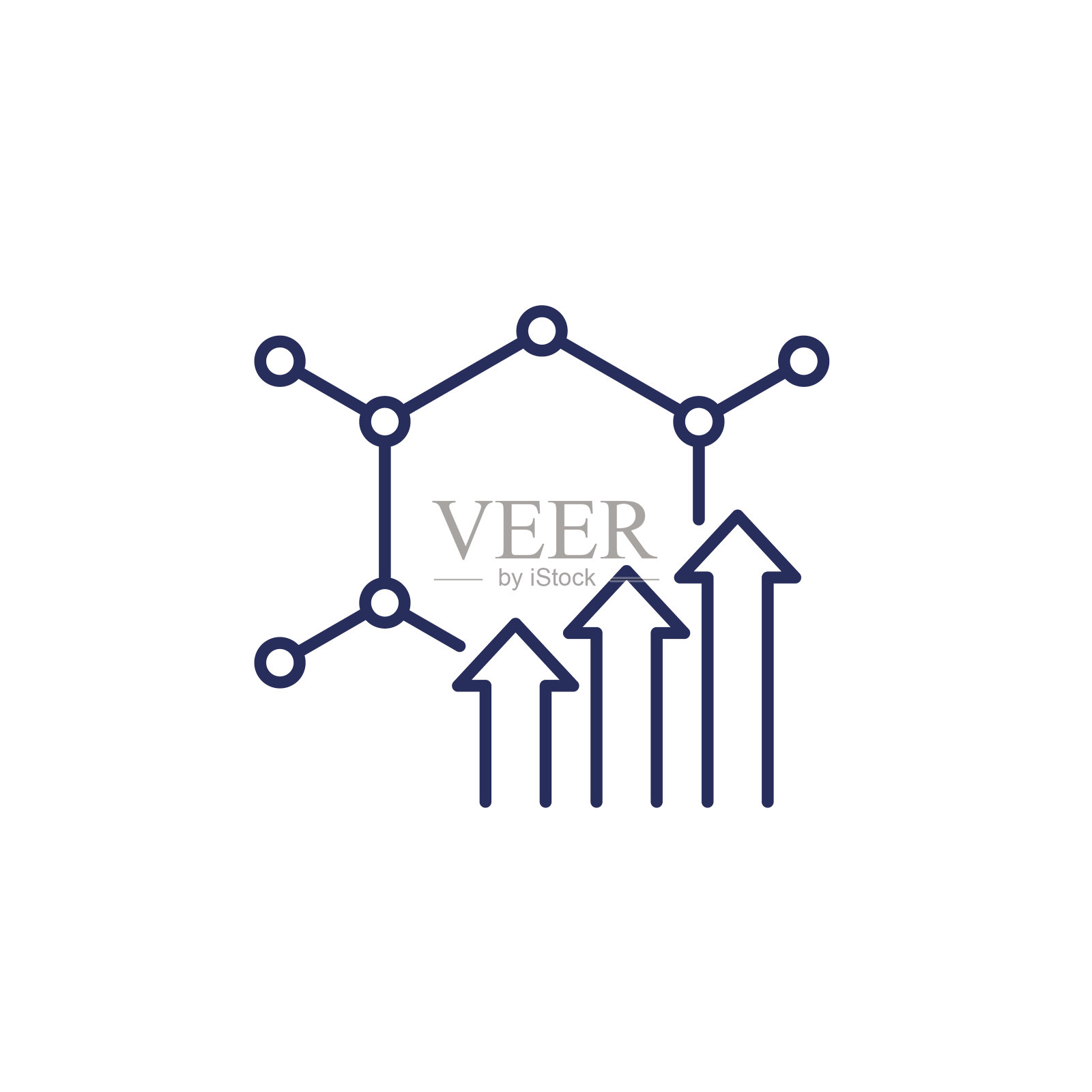 健身，健康，健身房时尚图标上的圆圈插画图片素材