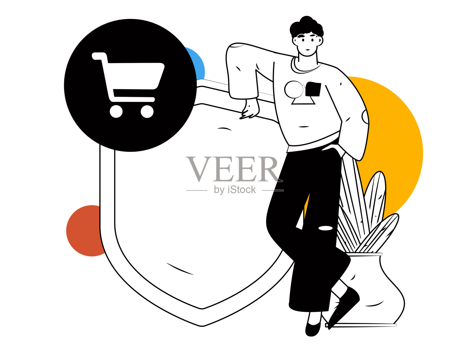 315国际消费者权益日人物平面矢量概念操作手绘插图插画图片素材