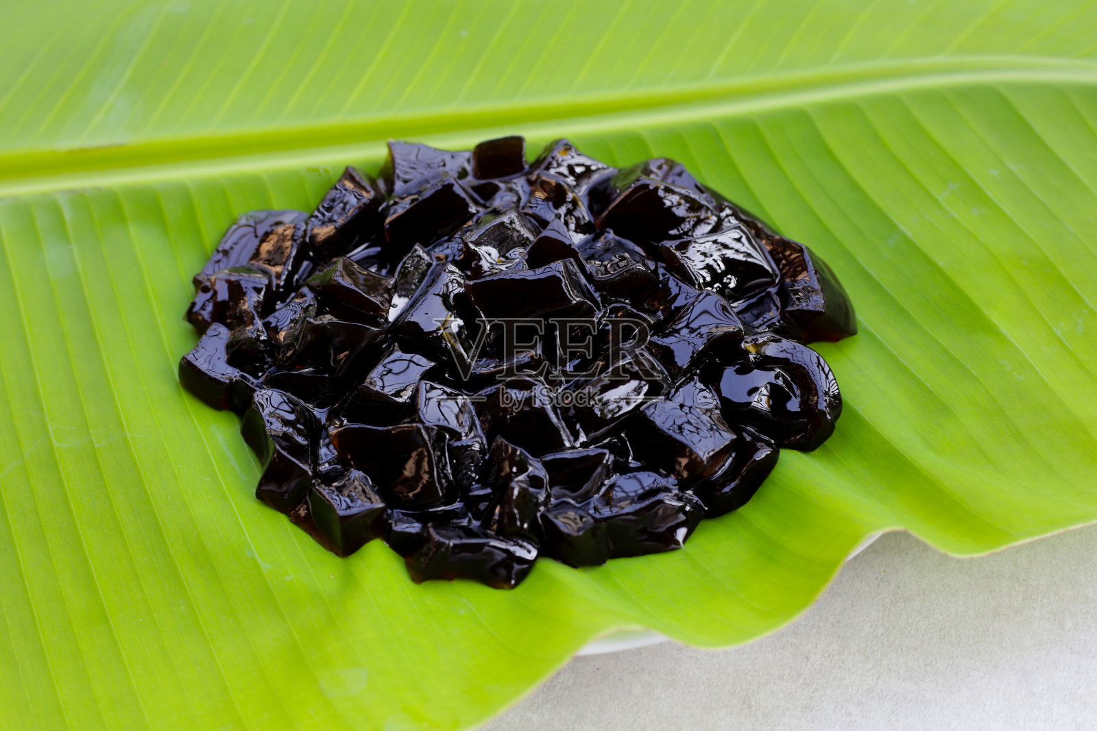 草果冻，草本甜点。Mesona对照片摄影图片