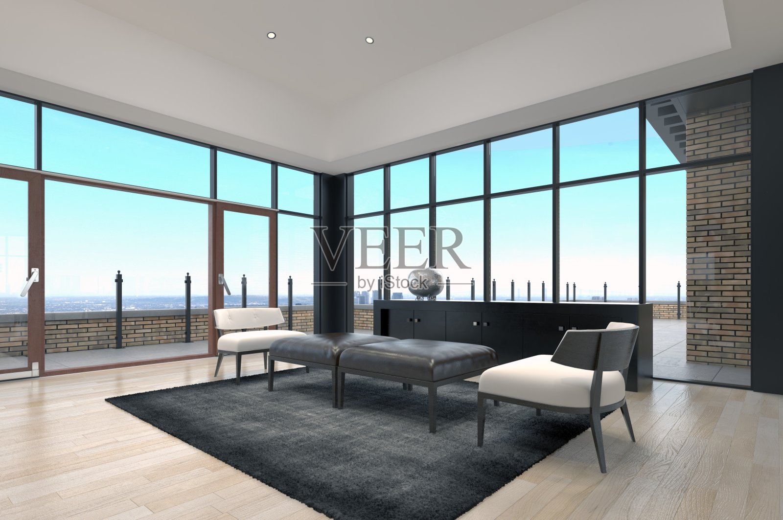 现代明亮的内饰照片摄影图片