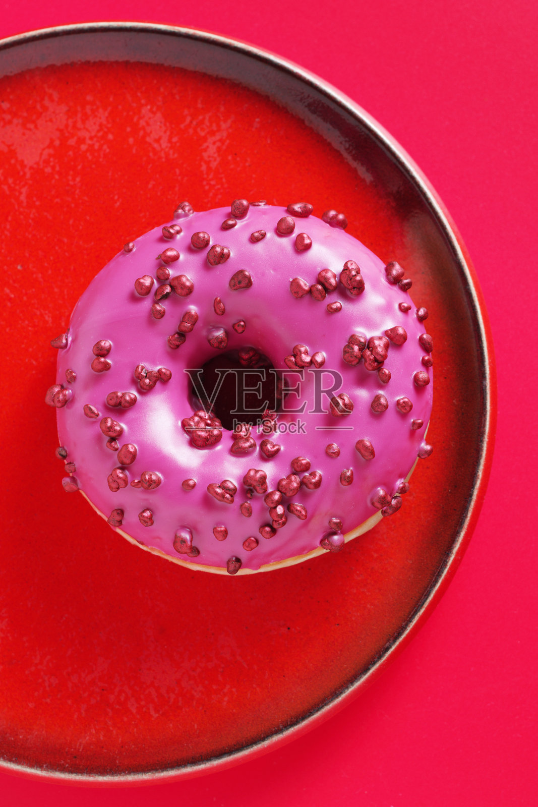 粉红甜甜圈照片摄影图片