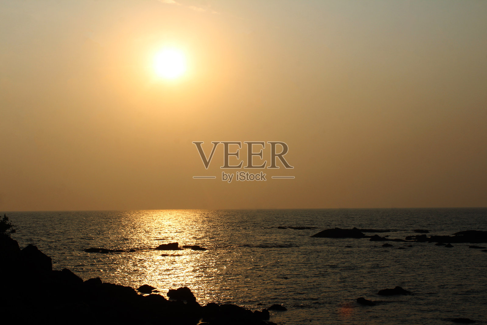 海上的日落照片摄影图片