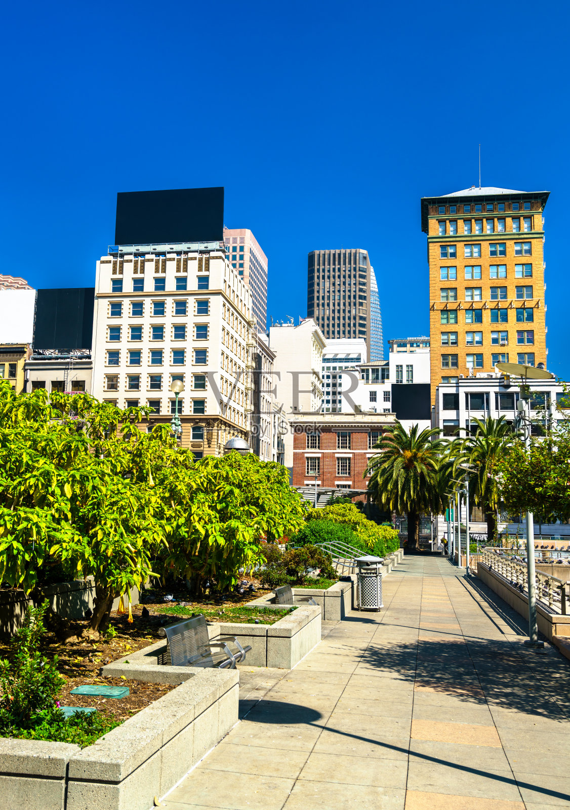 旧金山市中心的联合广场照片摄影图片