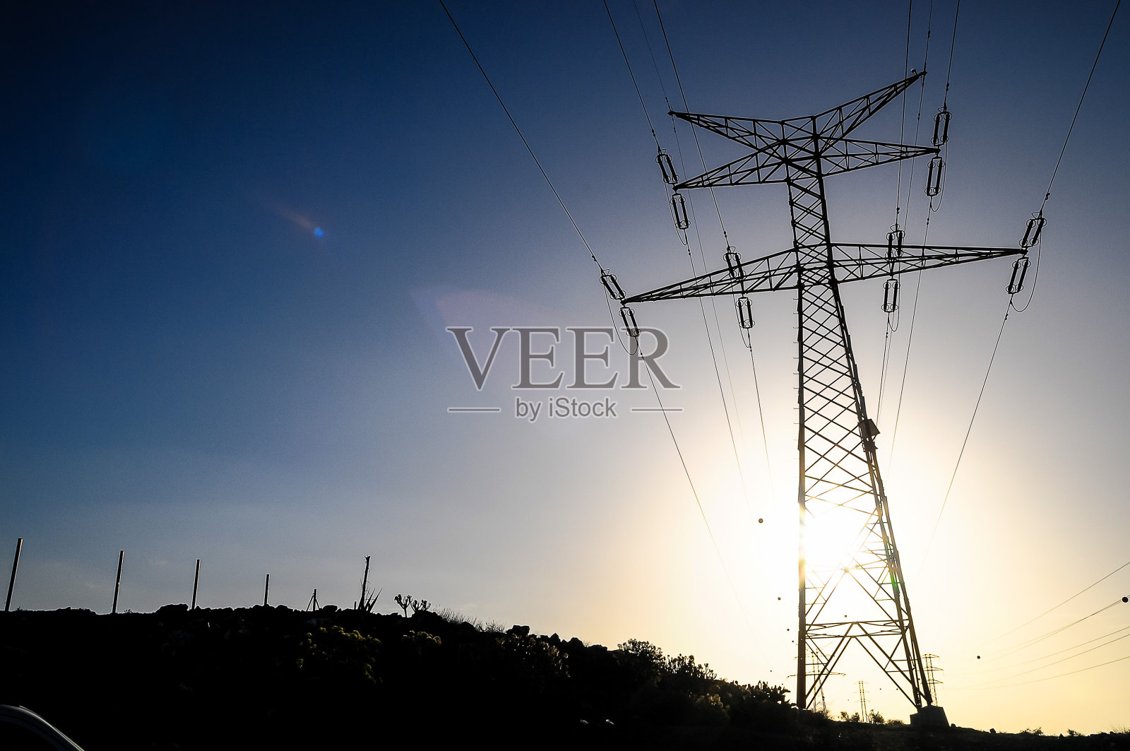输电线塔照片摄影图片