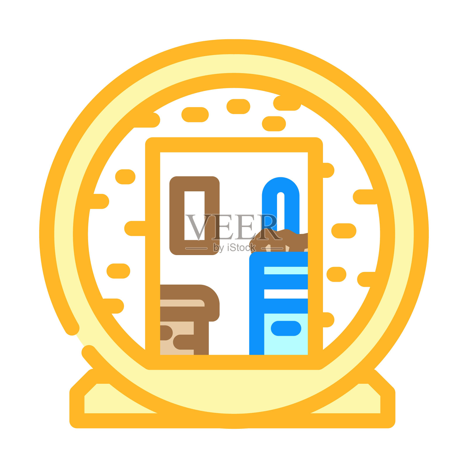 芬兰桑拿颜色图标矢量插图插画图片素材