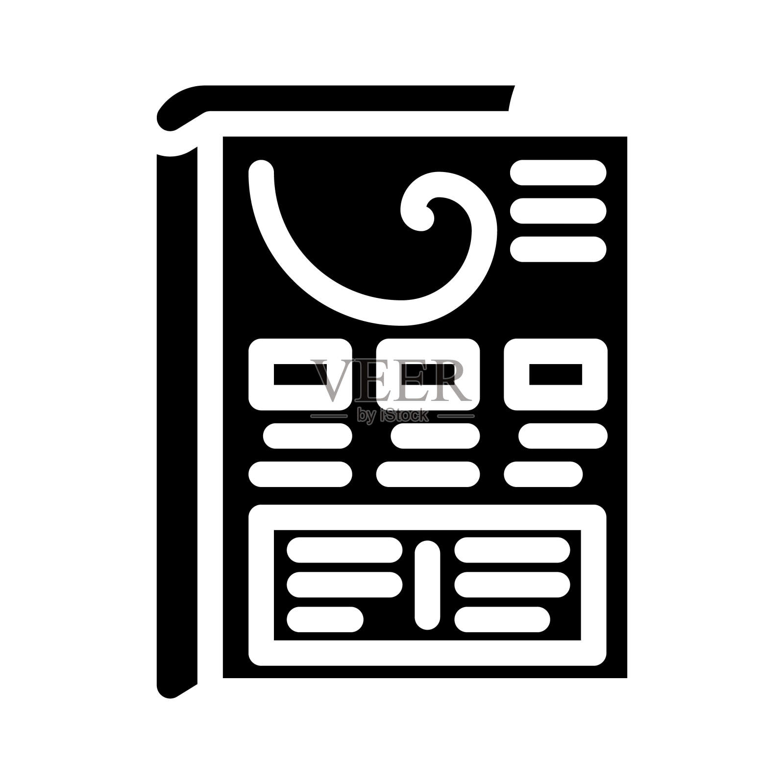 绿野仙踪测试ux UI字形图标矢量说明插画图片素材