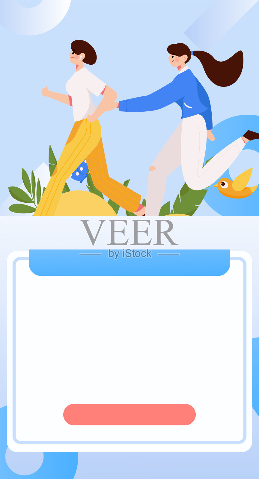 人们锻炼健康跑步矢量互联网运营说明插画图片素材