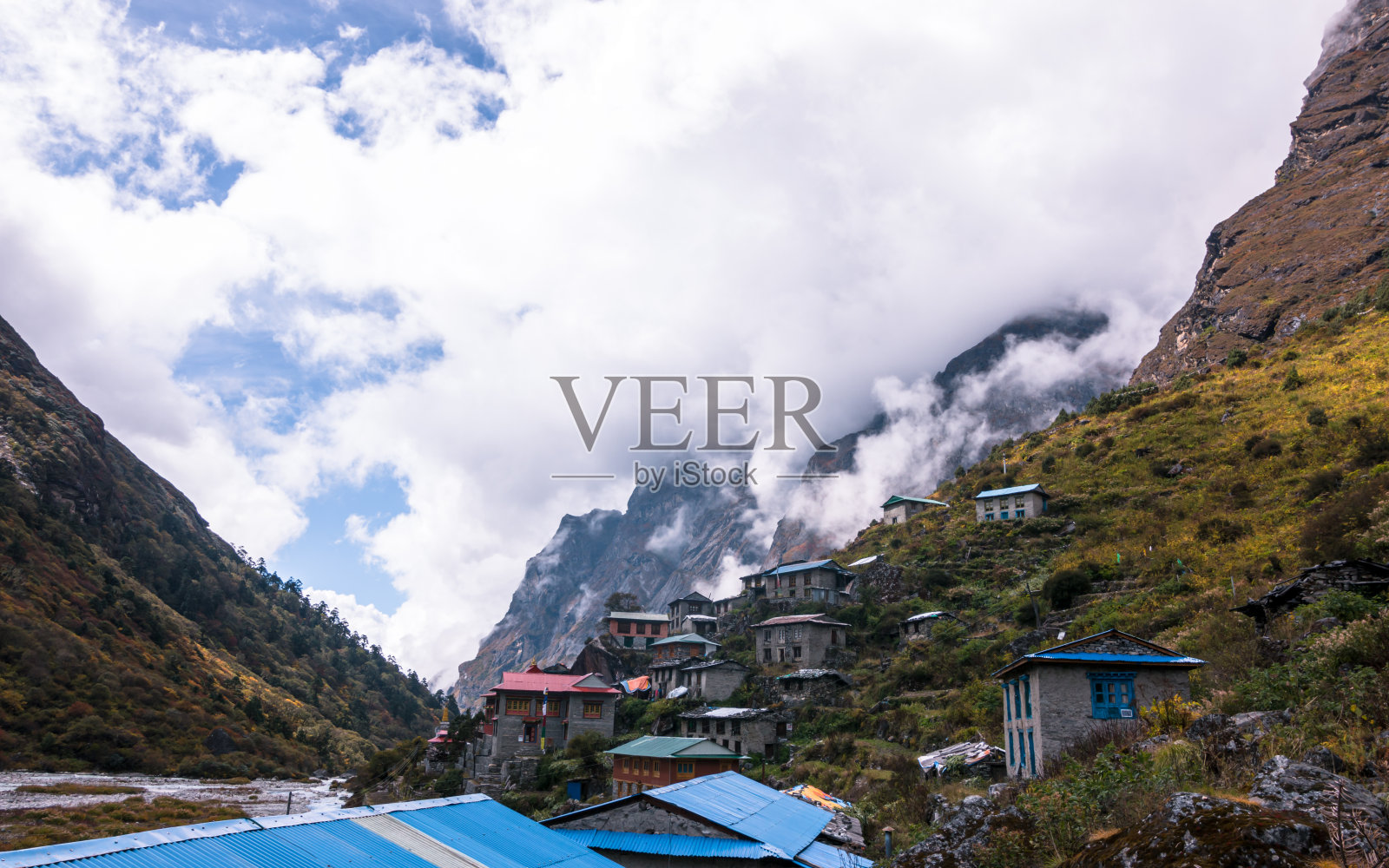 多拉卡的一个山村照片摄影图片