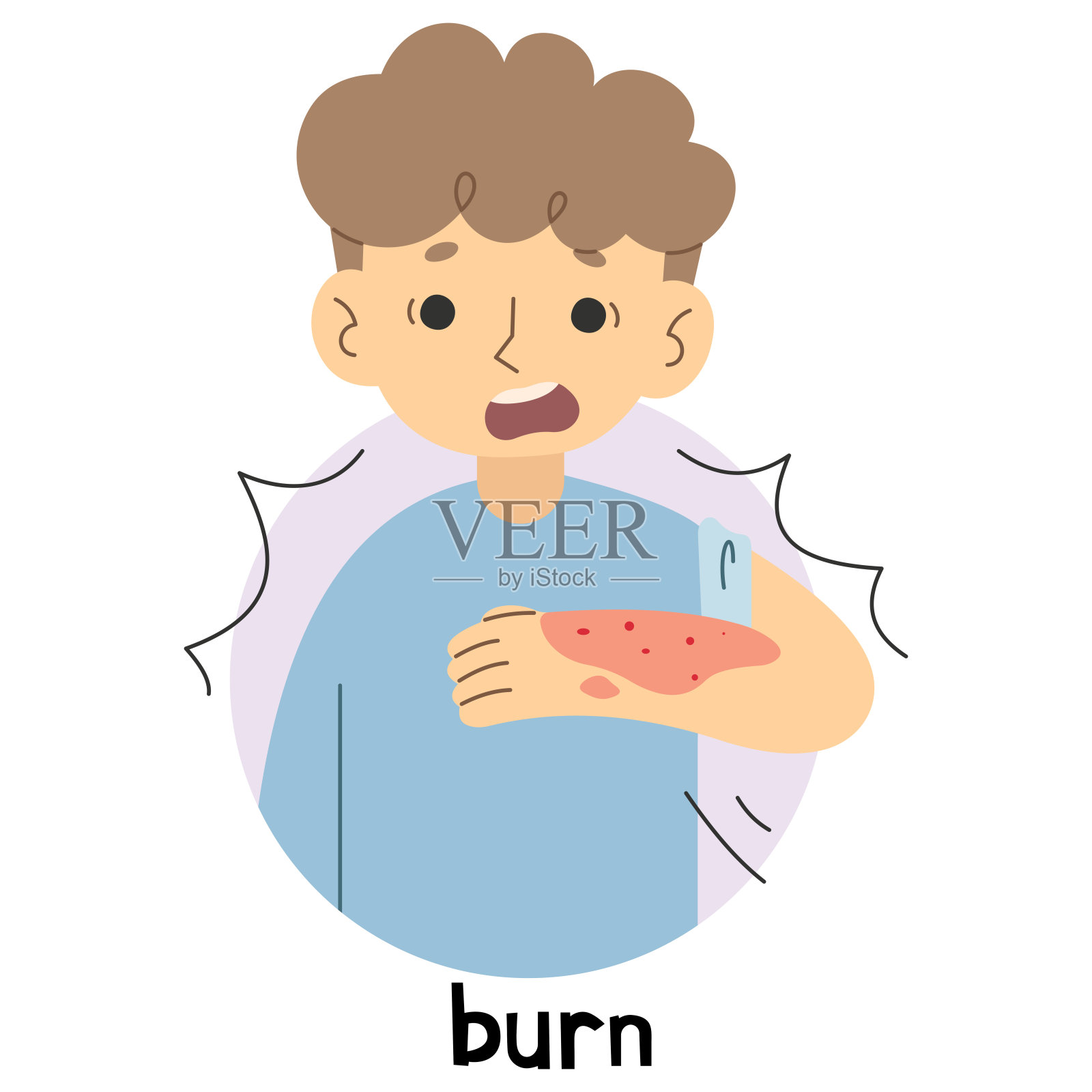 烧3插画图片素材