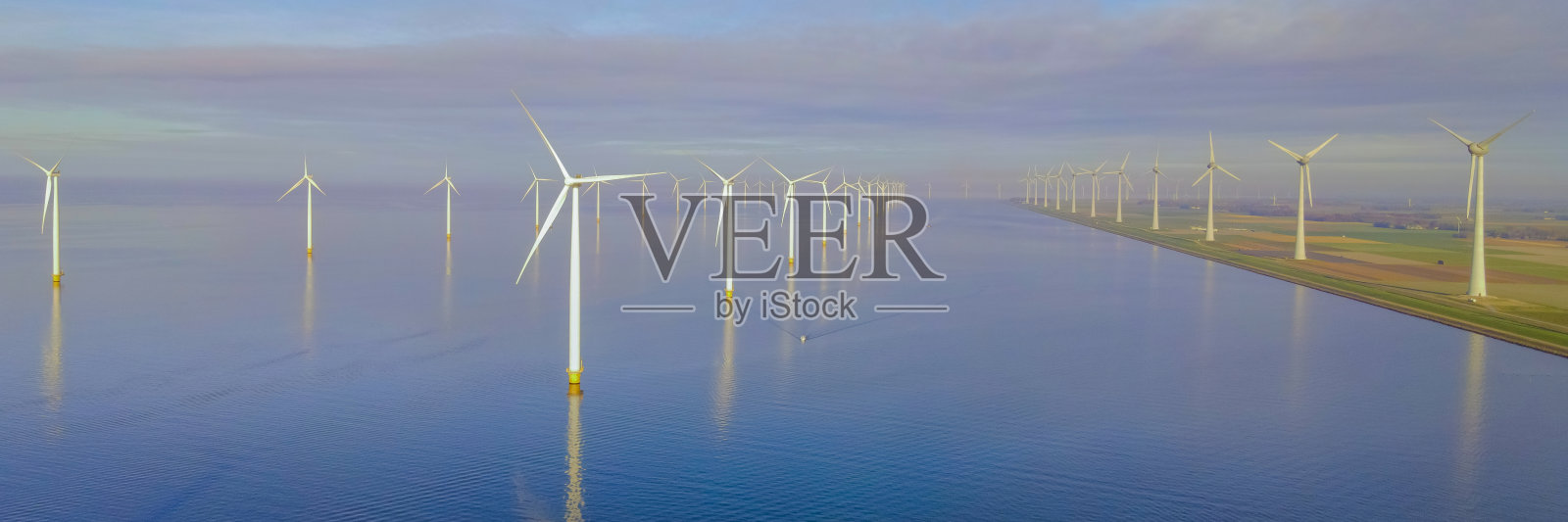 荷兰风车涡轮机，绿色能源，生态友好，能源转型照片摄影图片