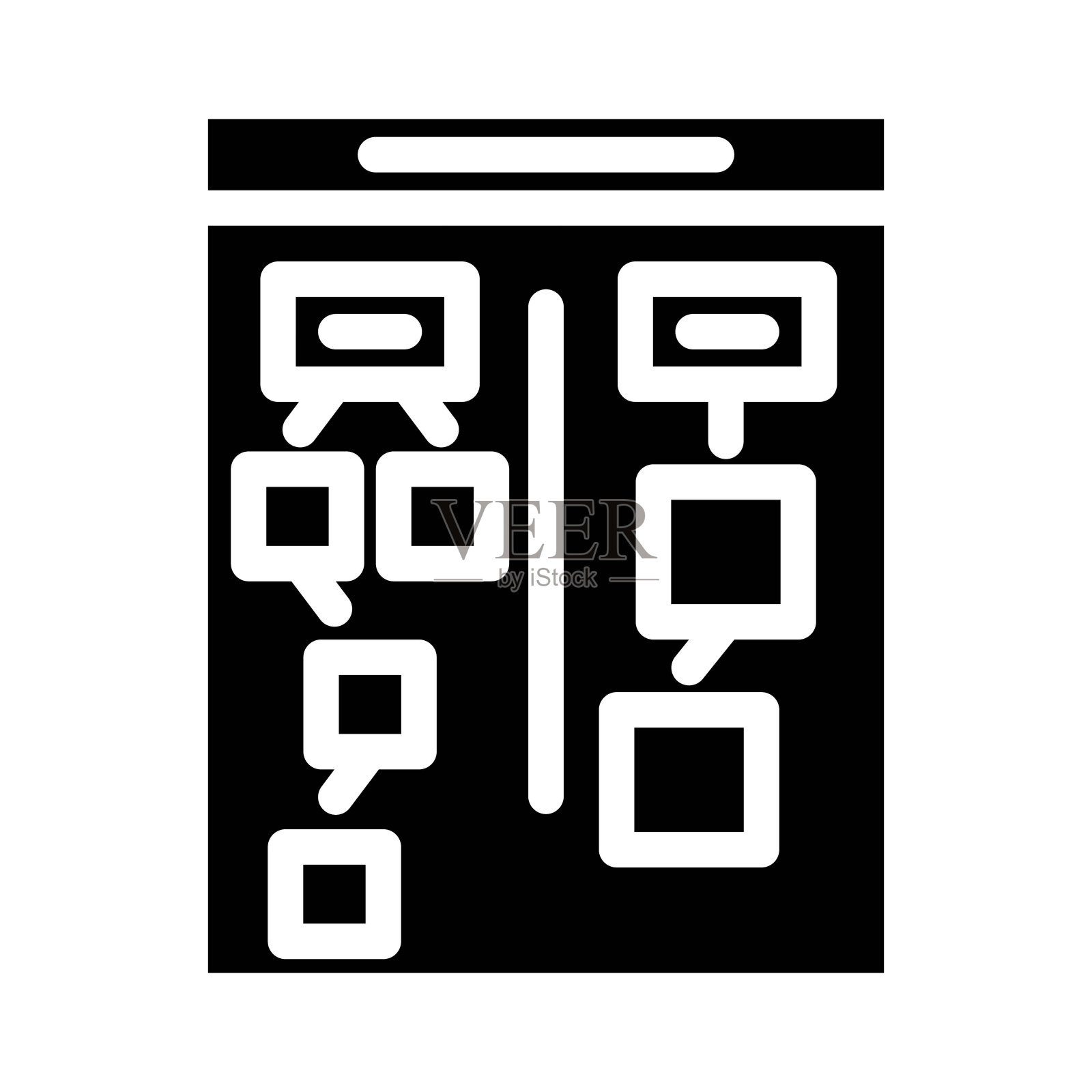 亲缘关系图ux UI设计符号图标矢量插图插画图片素材