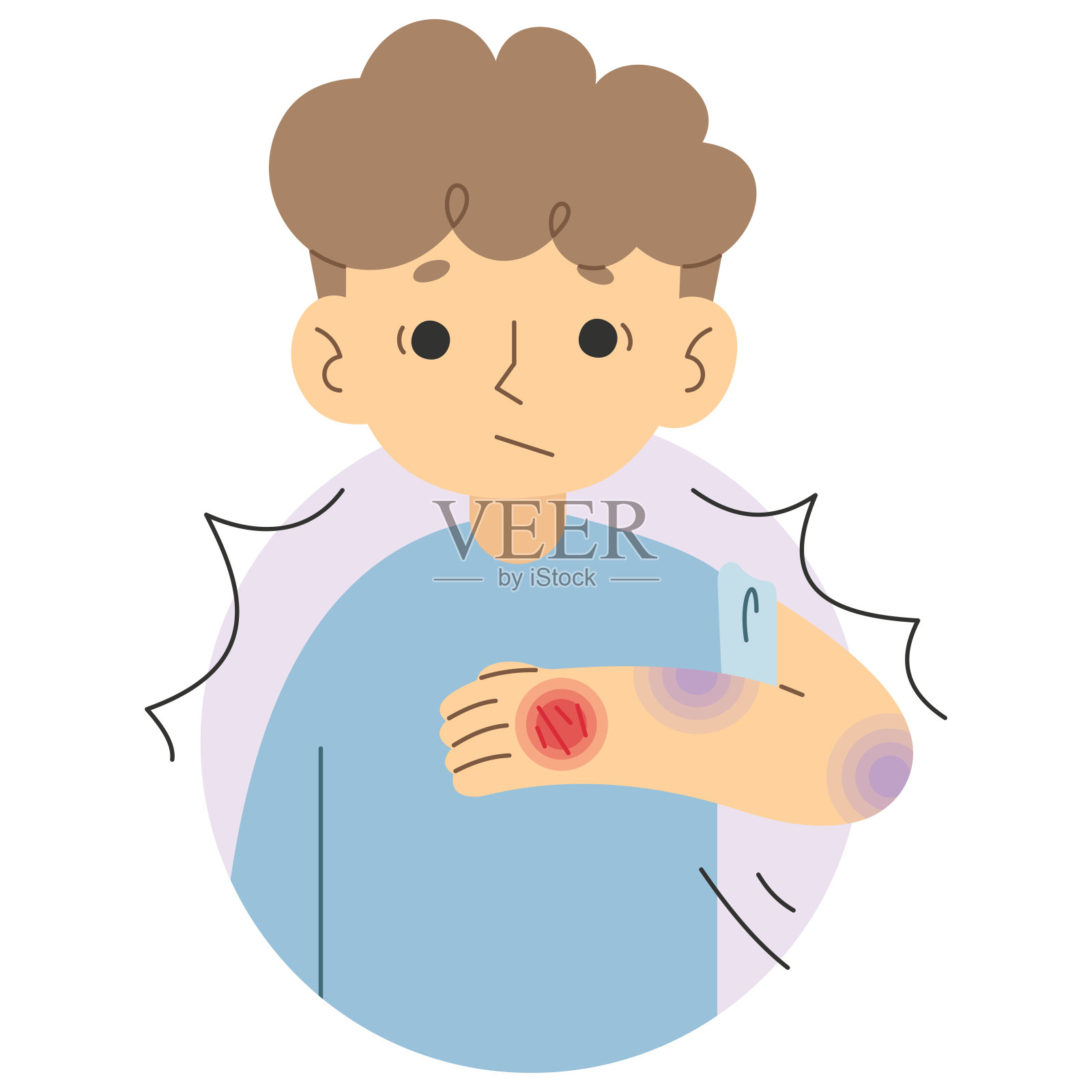 瘀伤4插画图片素材