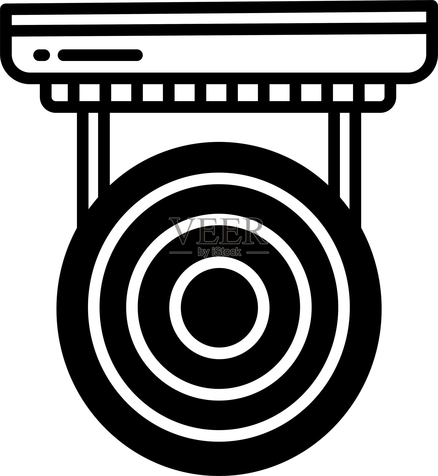 锣字形和线矢量插图插画图片素材