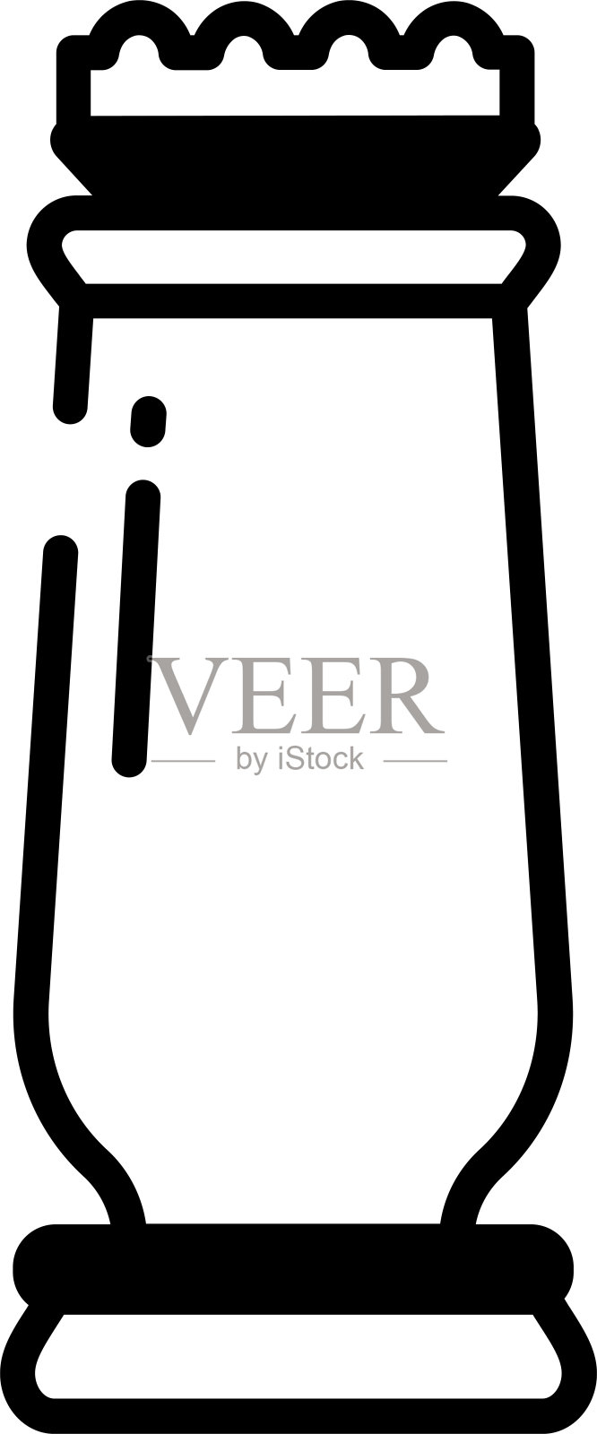 印度柱字形和线矢量插图插画图片素材