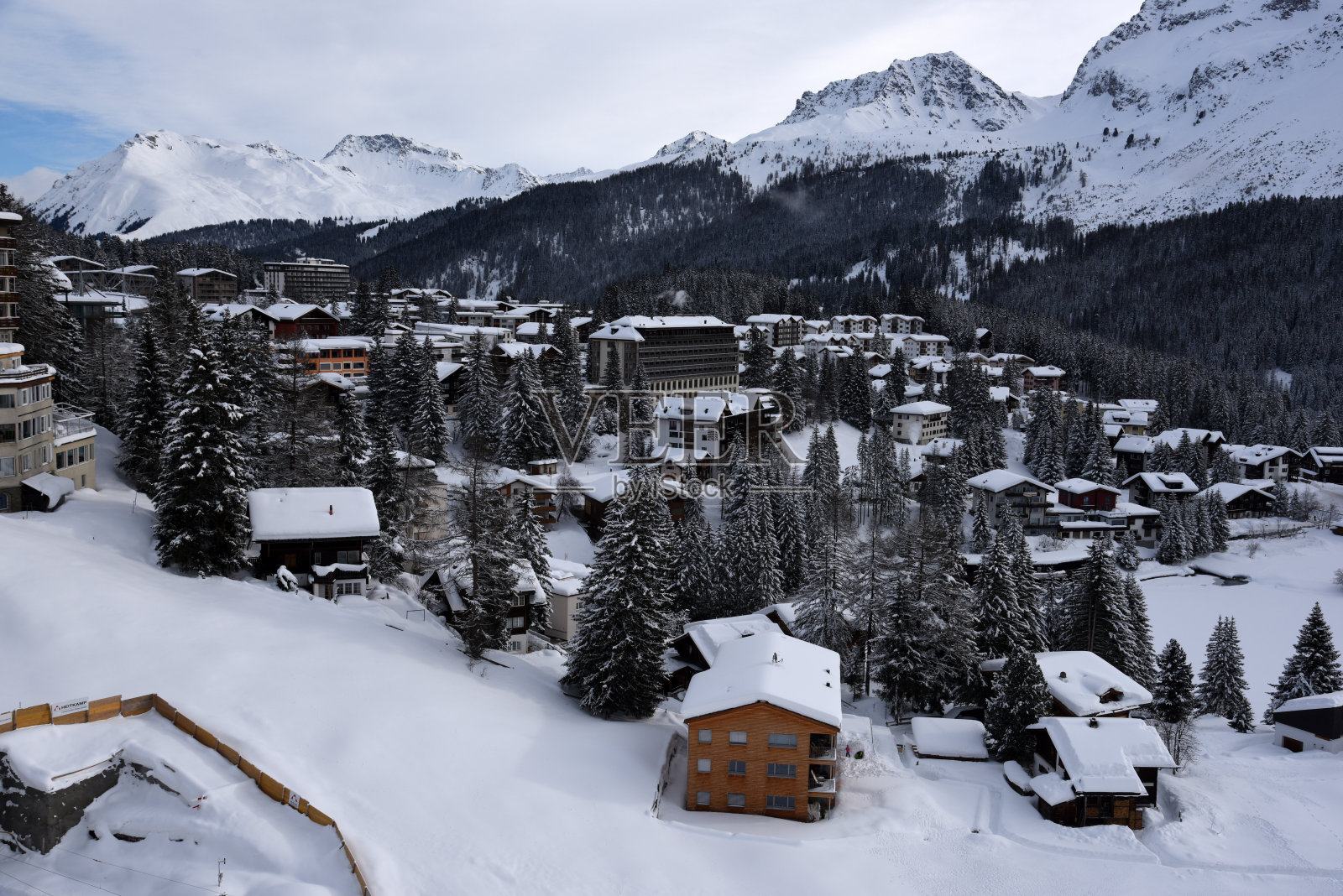 冬季阿罗沙全景图照片摄影图片