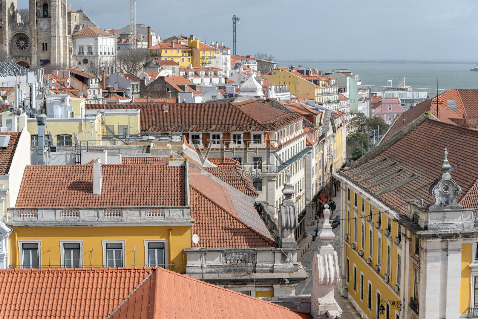 里斯本的商业广场照片摄影图片