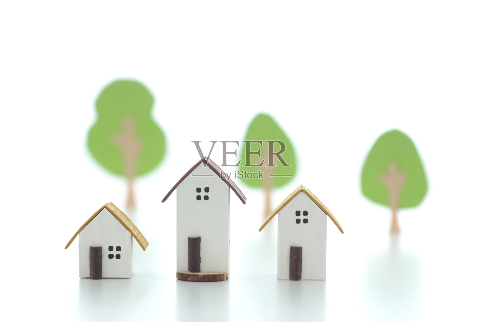 用木头模型制作的微型房屋和城市景观的图像照片摄影图片