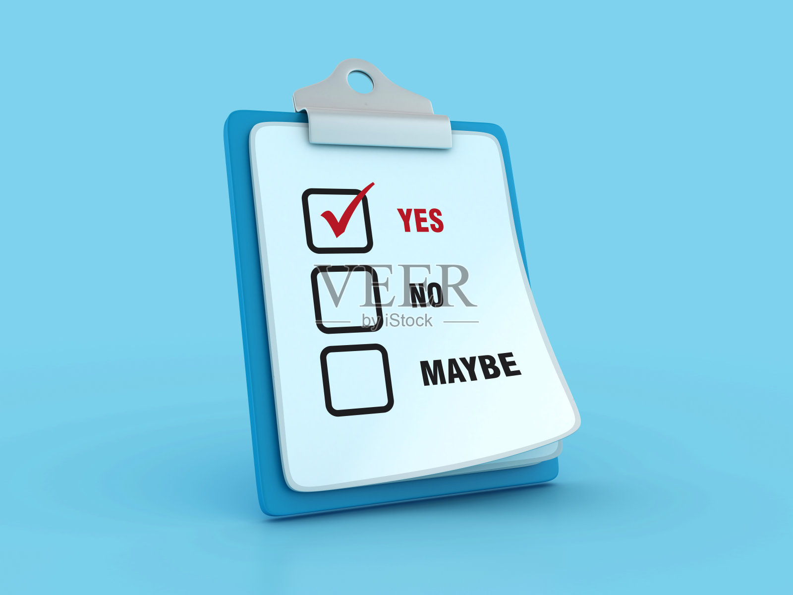 剪贴板与是，否，也许调查照片摄影图片