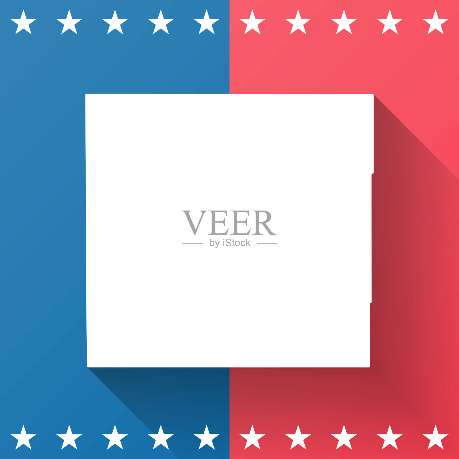 南达科他州哈丁县。地图在蓝色和红色的背景插画图片素材