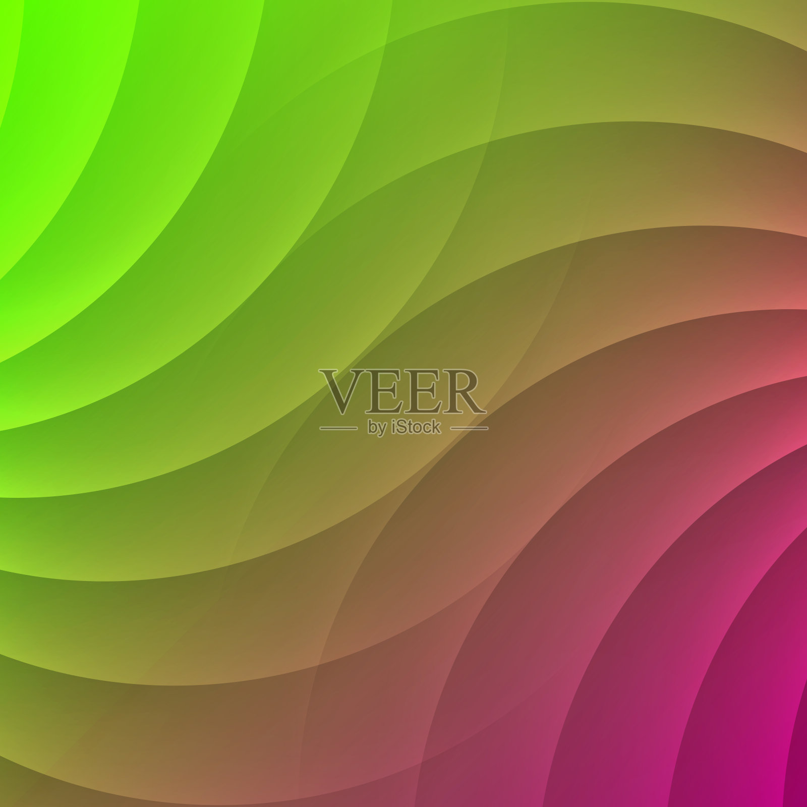 新潮的几何设计-绿色抽象背景插画图片素材