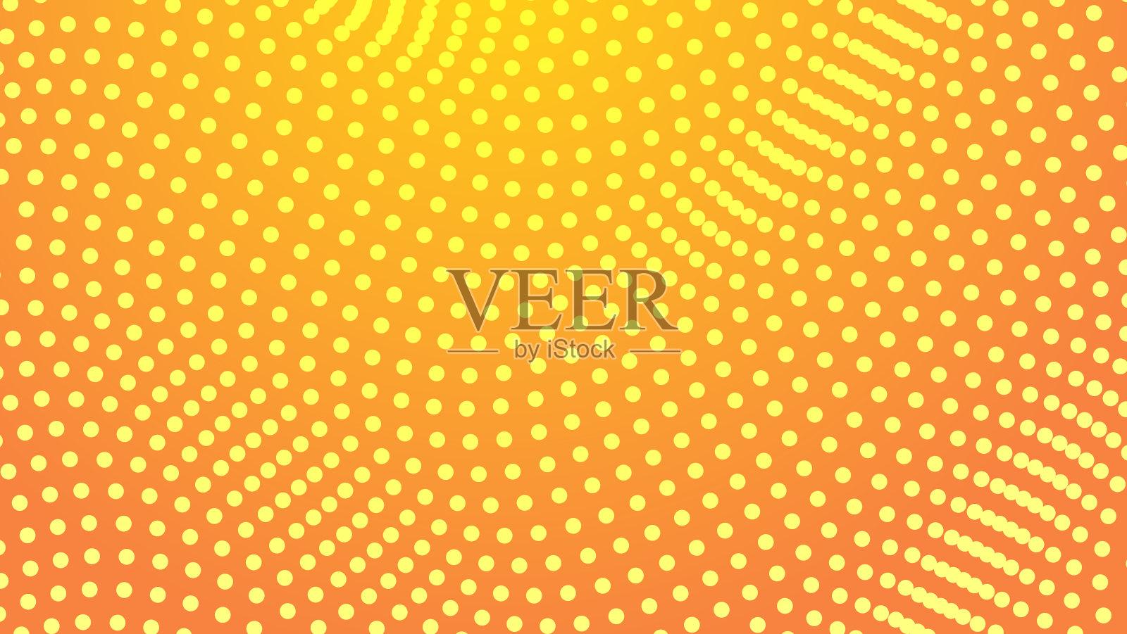抽象橙色背景与流点图案插画图片素材
