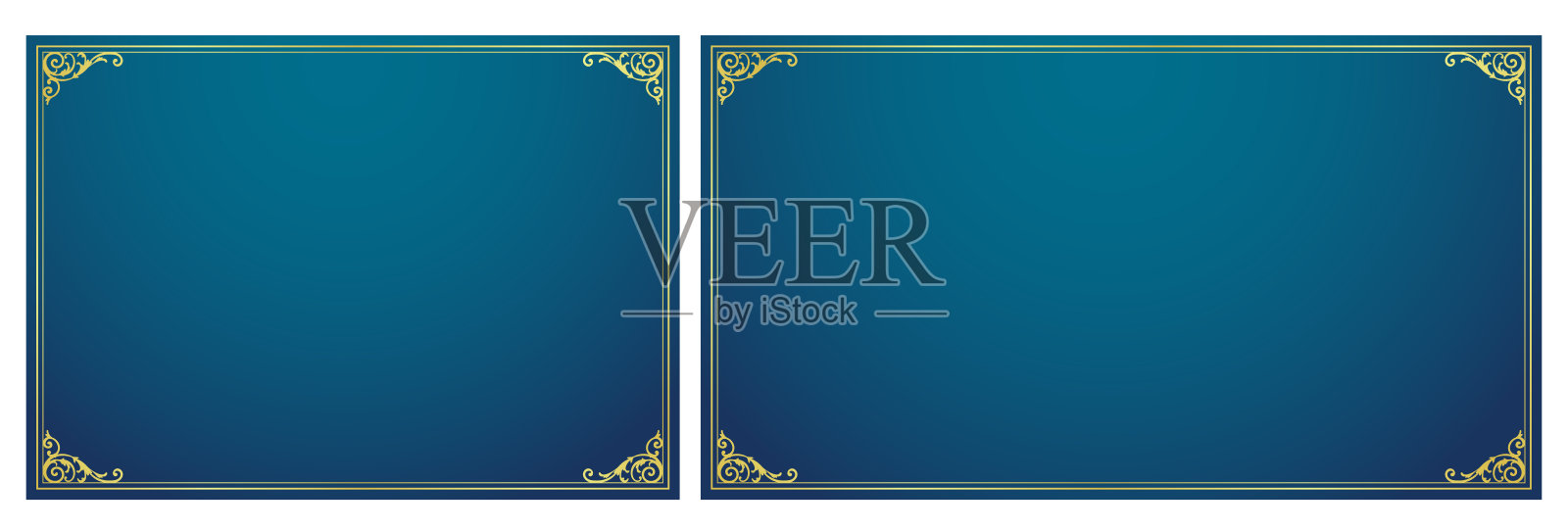 时尚的框架。设计模板。一组漂亮的额头。插画图片素材