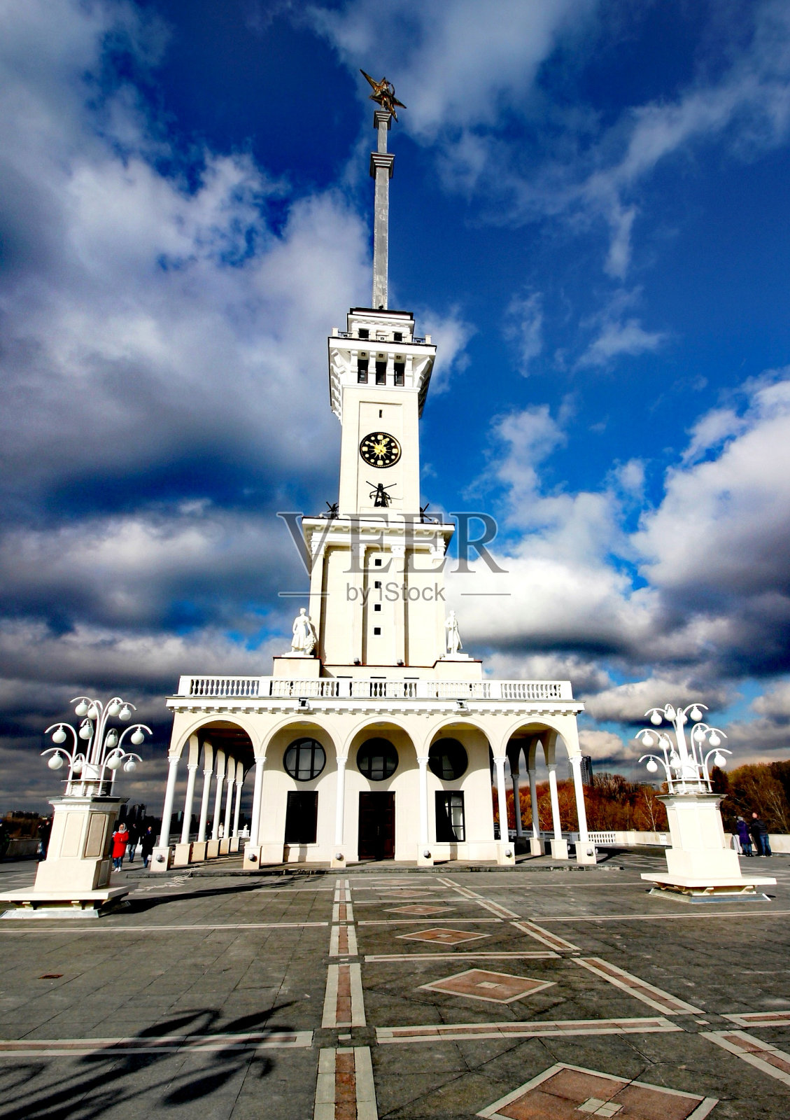 翻新的莫斯科北河站照片摄影图片