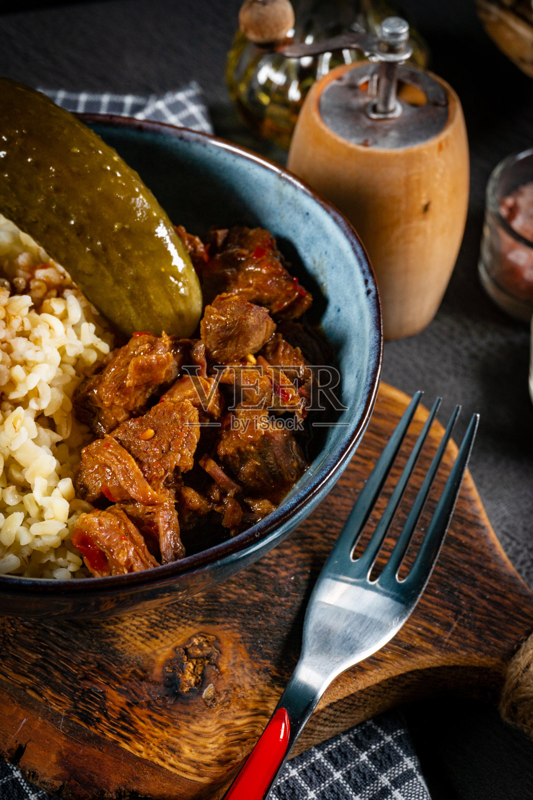 炖牛肉。照片摄影图片