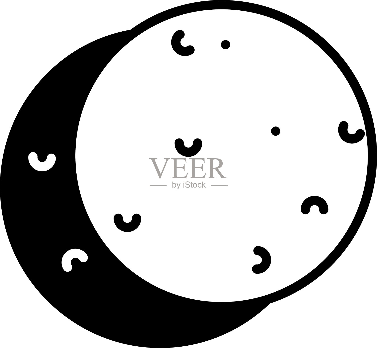 玉米饼字形和线矢量插图插画图片素材