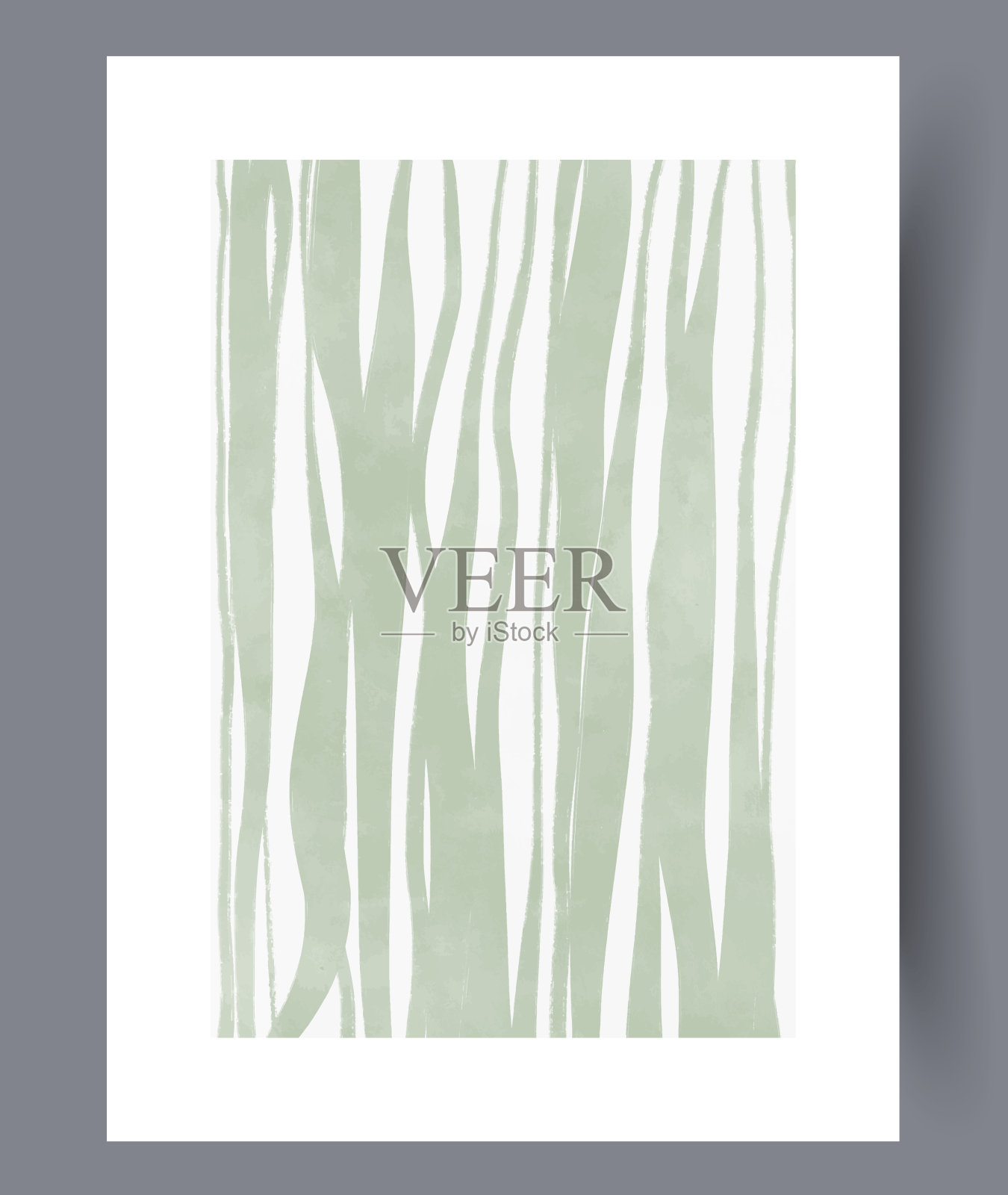 抽象条纹垂直格子墙艺术印花插画图片素材