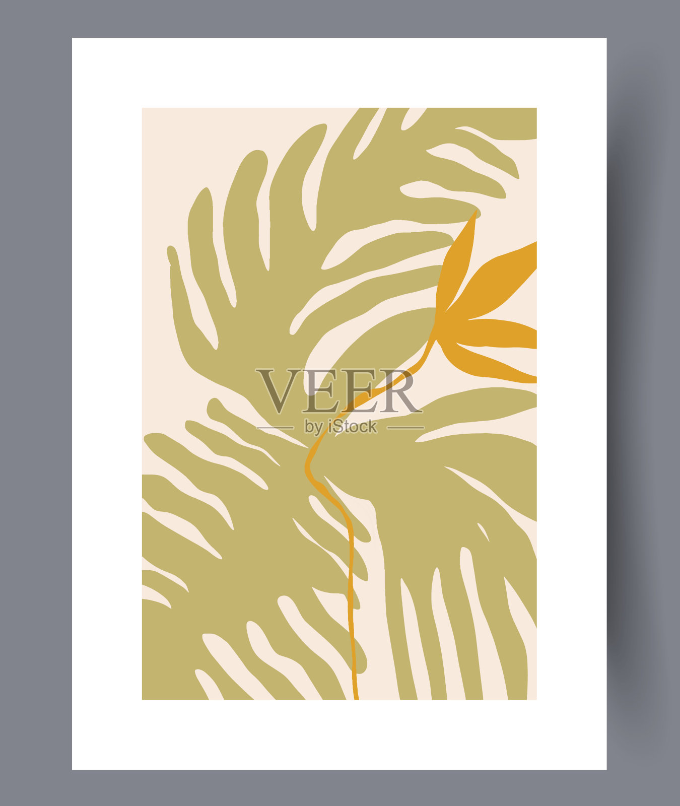 静物花瓣热带植物墙艺术印刷插画图片素材