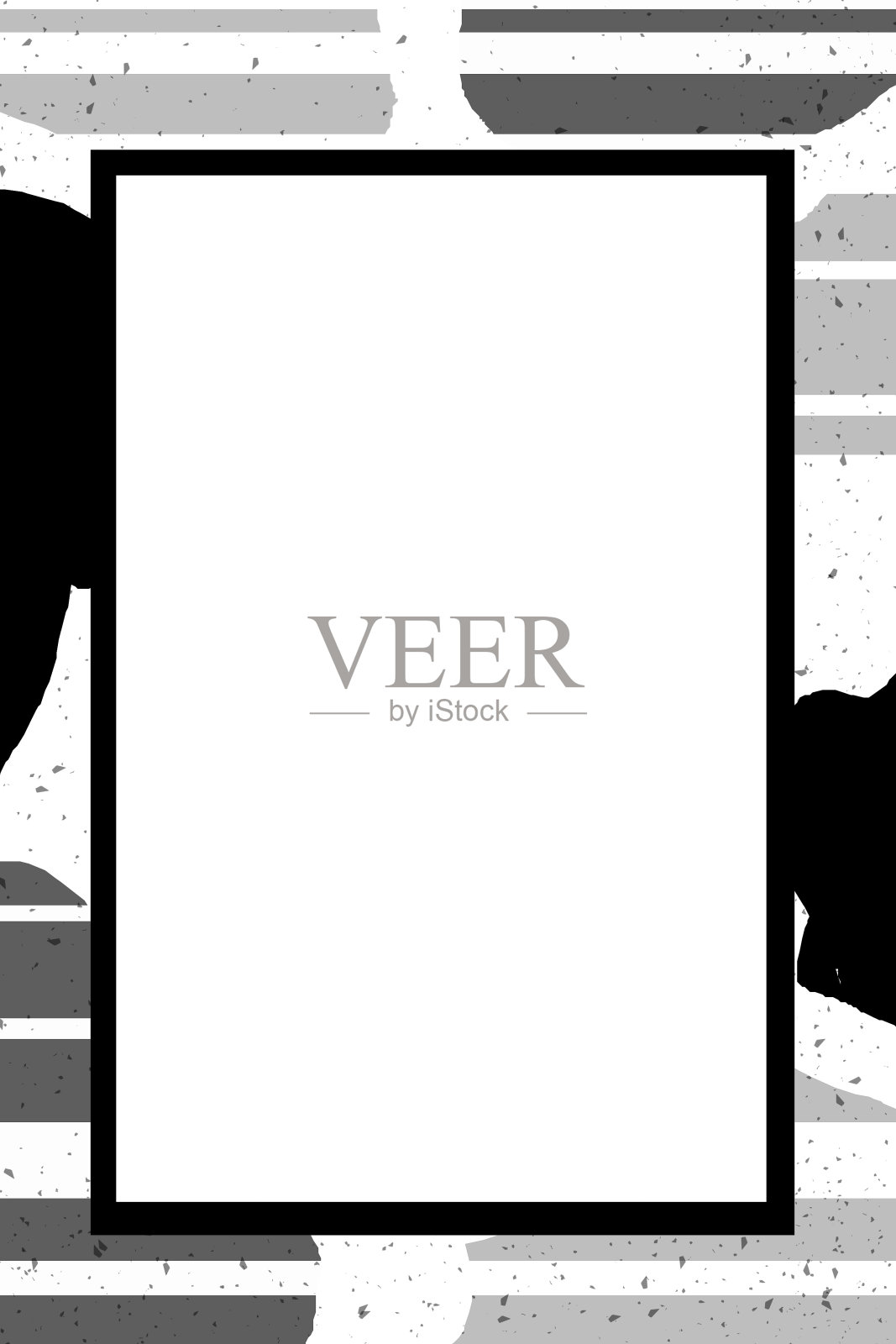 彩色蓝色抽象边框/框架/模板插画图片素材