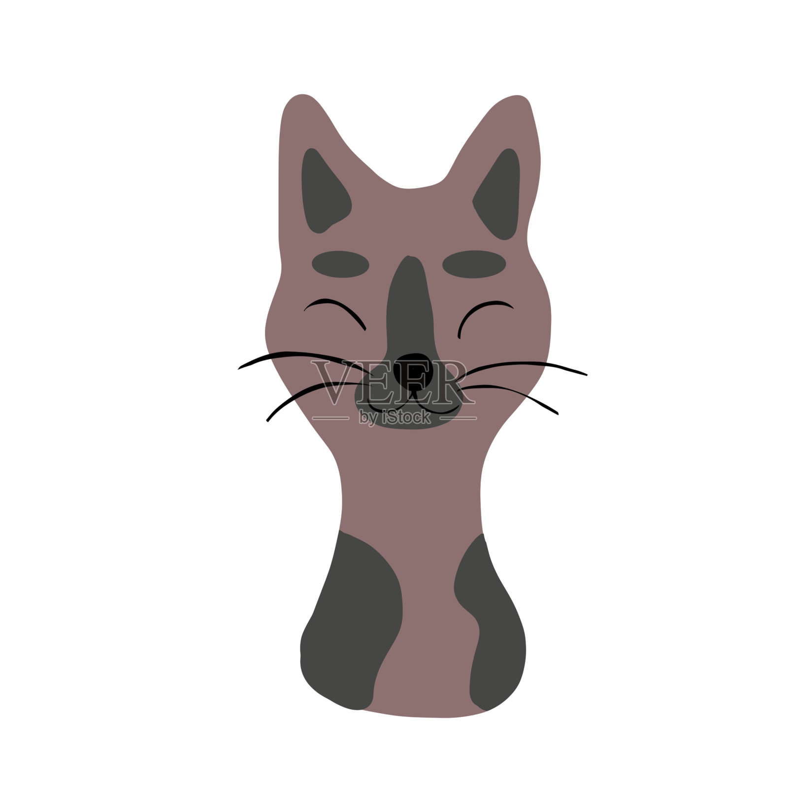 猫v插画图片素材