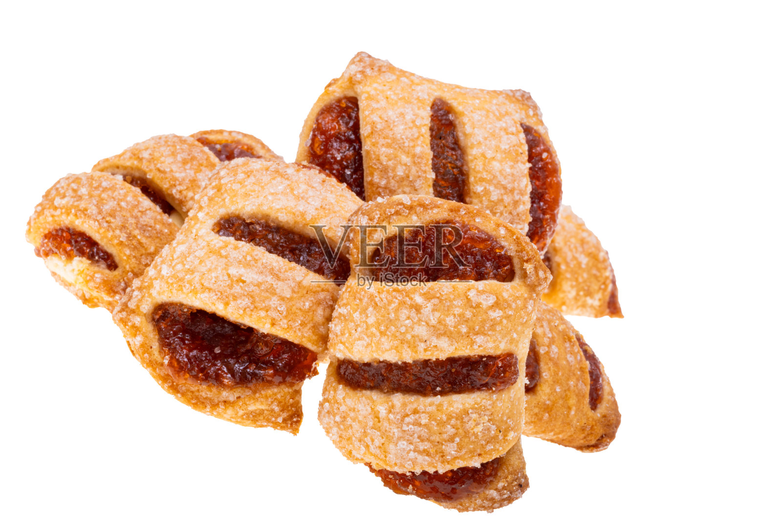 酥皮与果酱分离照片摄影图片