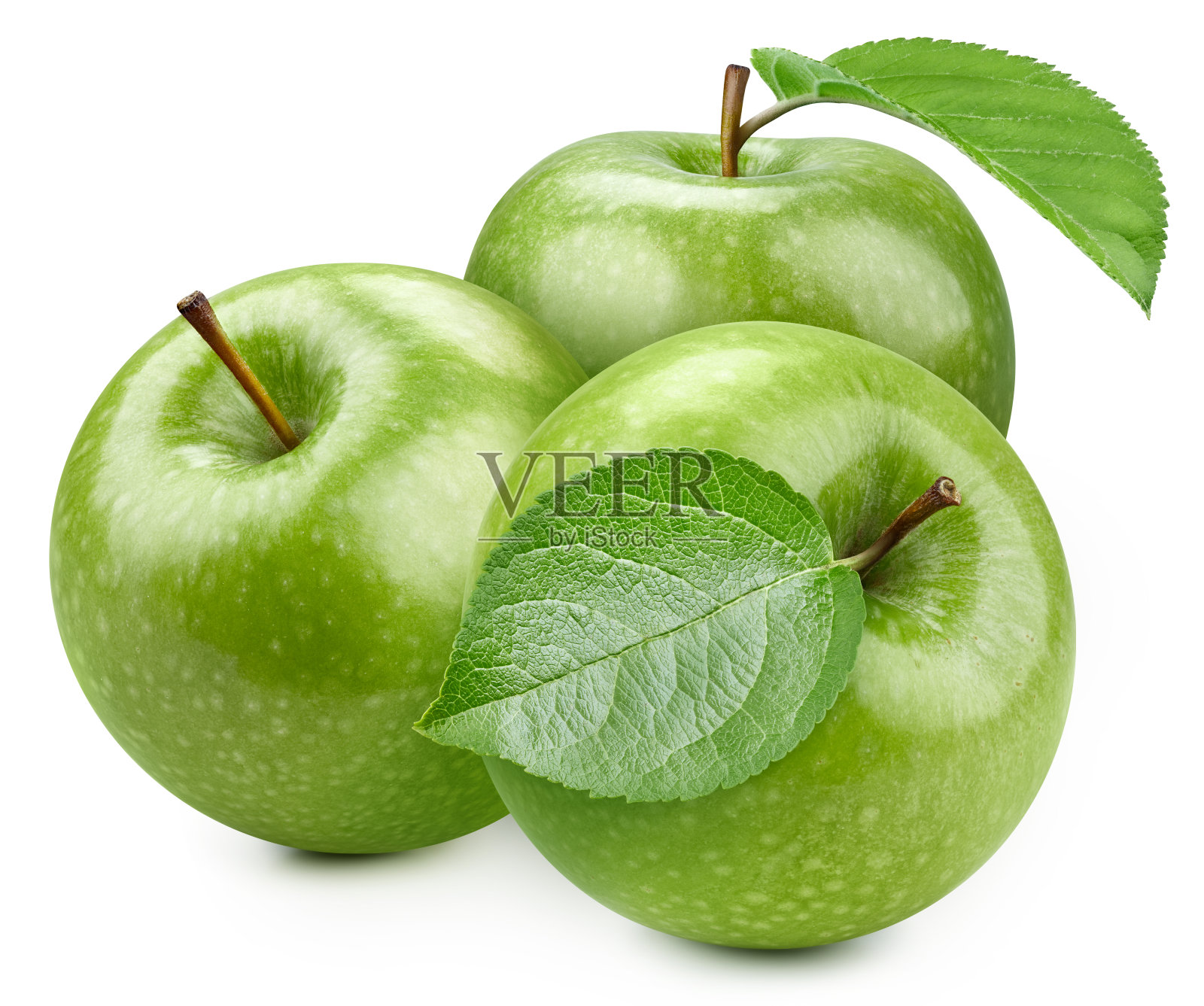 离体带叶苹果照片摄影图片