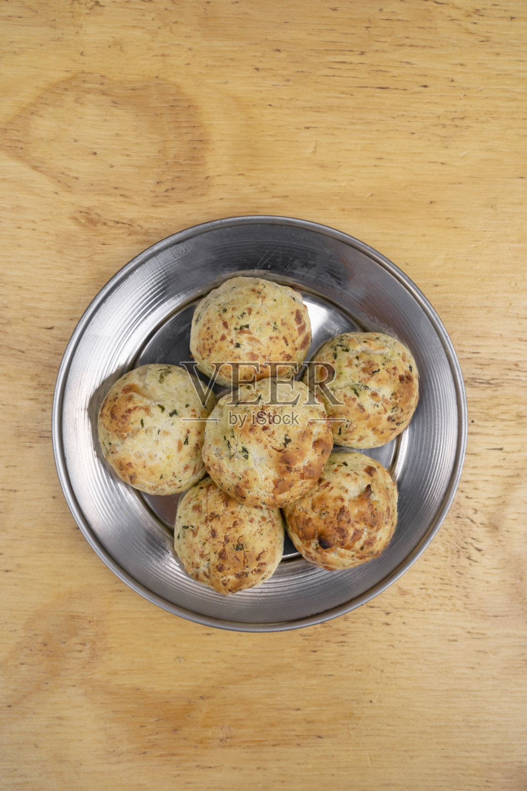 木背景的chipa的俯视图照片摄影图片