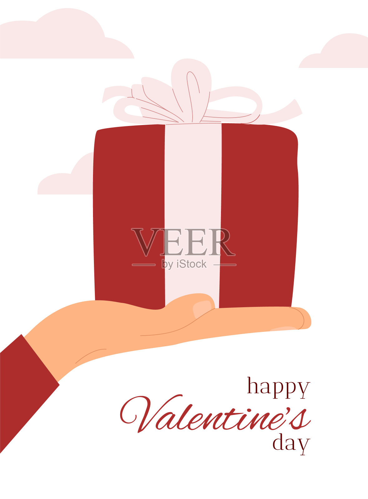 情人节，2月14日。插画图片素材