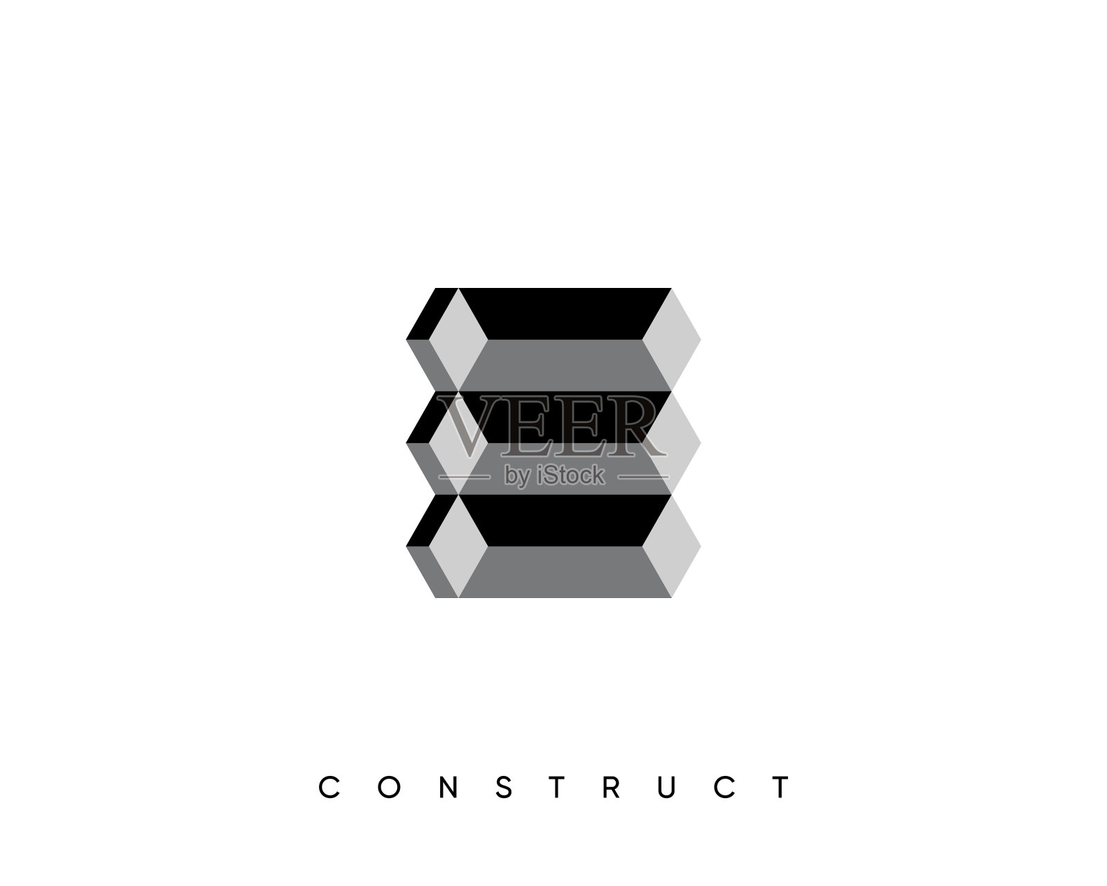 构造和建筑。插画图片素材