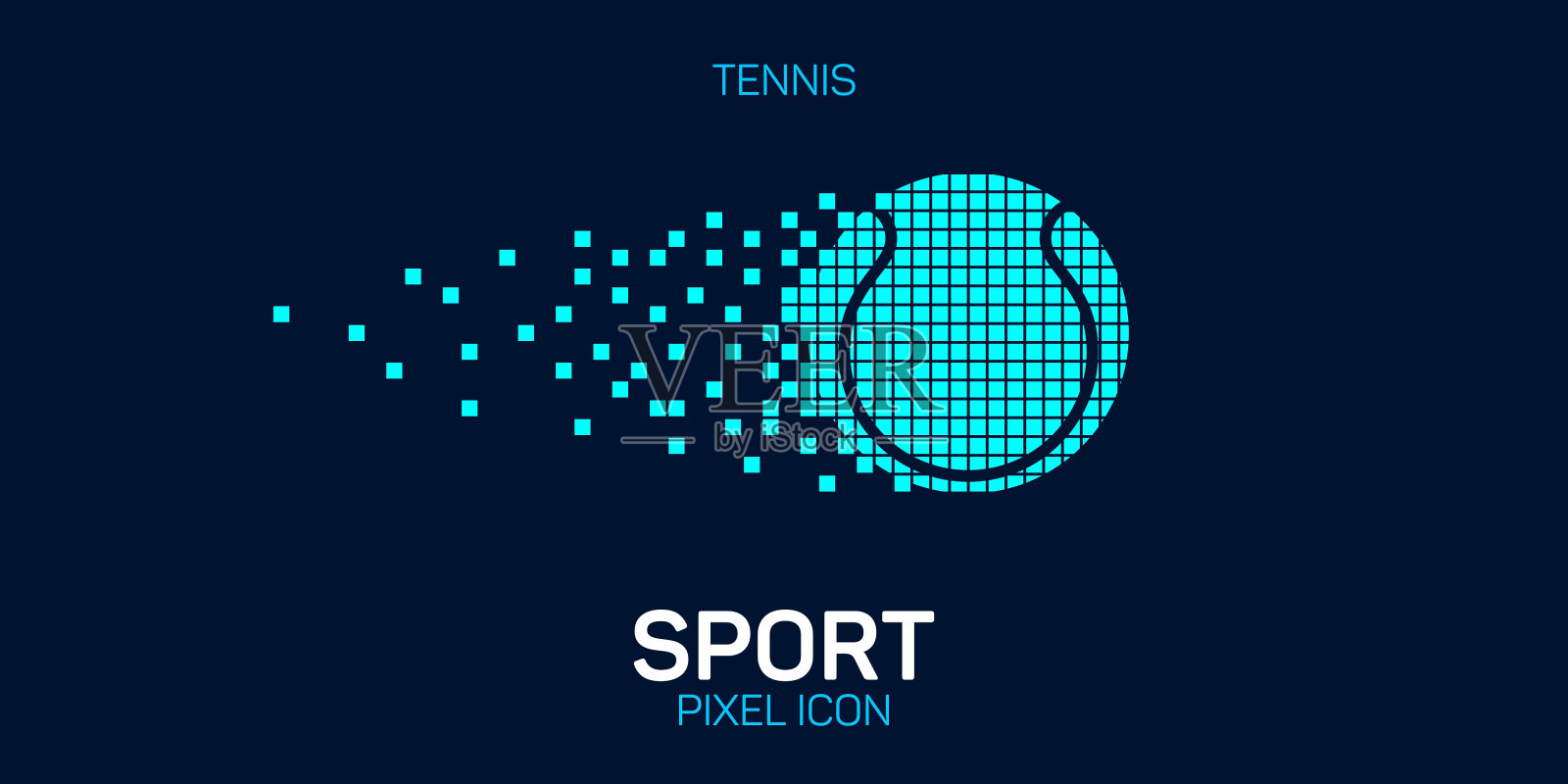 网球像素图标插画图片素材