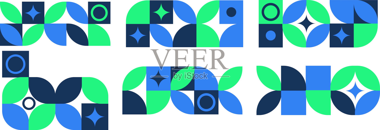 包豪斯艺术元素插画图片素材