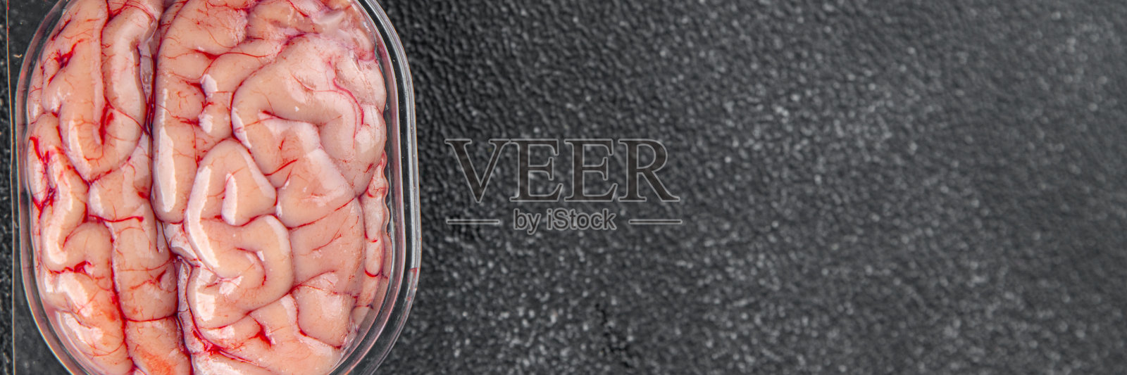 猪脑生食内脏肉新鲜食品美味新鲜健康饮食烹饪开胃菜餐食品小吃桌上复制空间食品背景照片摄影图片