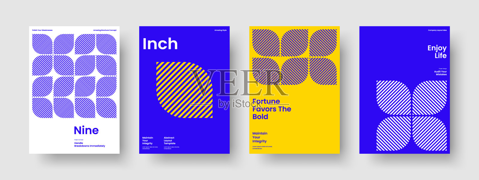 创意宣传册模板。孤立的横幅布局。几何报告设计。背景。书的封面。海报。传单。业务演示。投资组合。传单。品牌的身份。传单。杂志插画图片素材