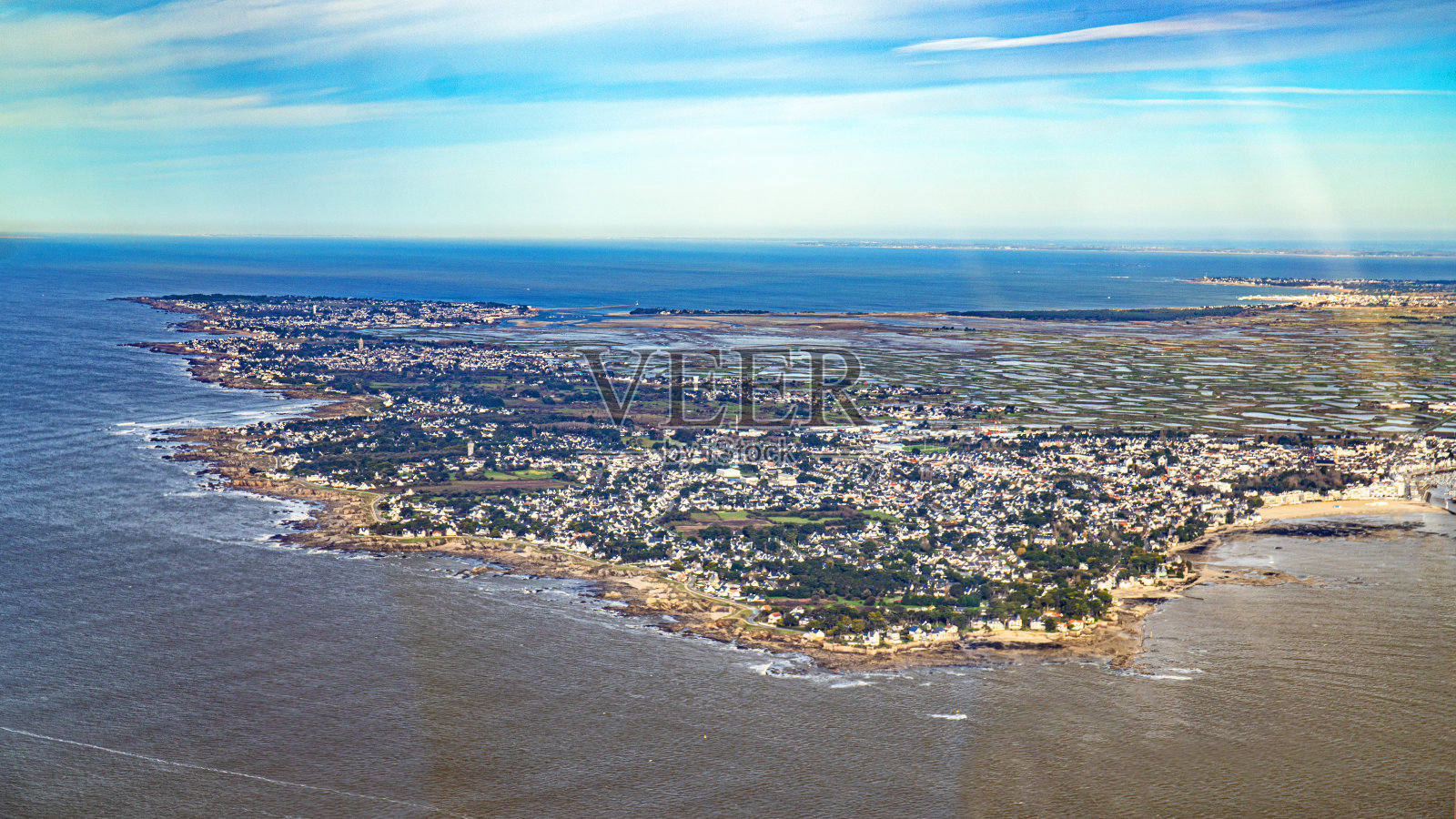 卢瓦尔河河口和大西洋后的拉博勒照片摄影图片