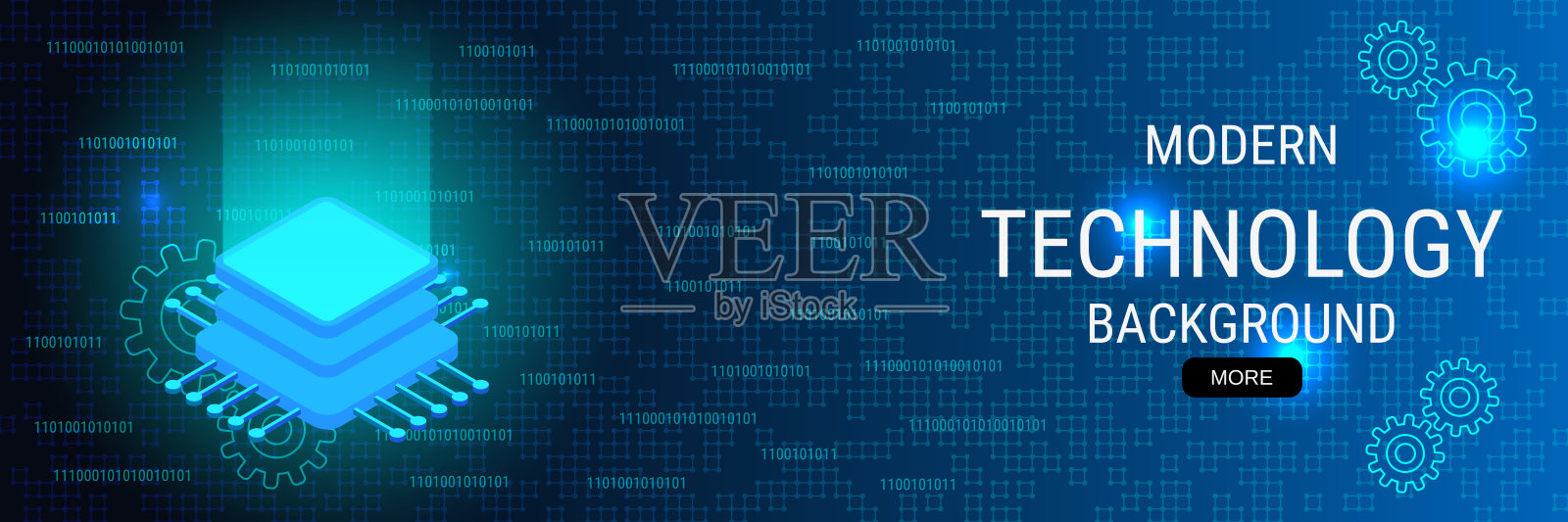 数字技术横幅矢量设计模板插画图片素材